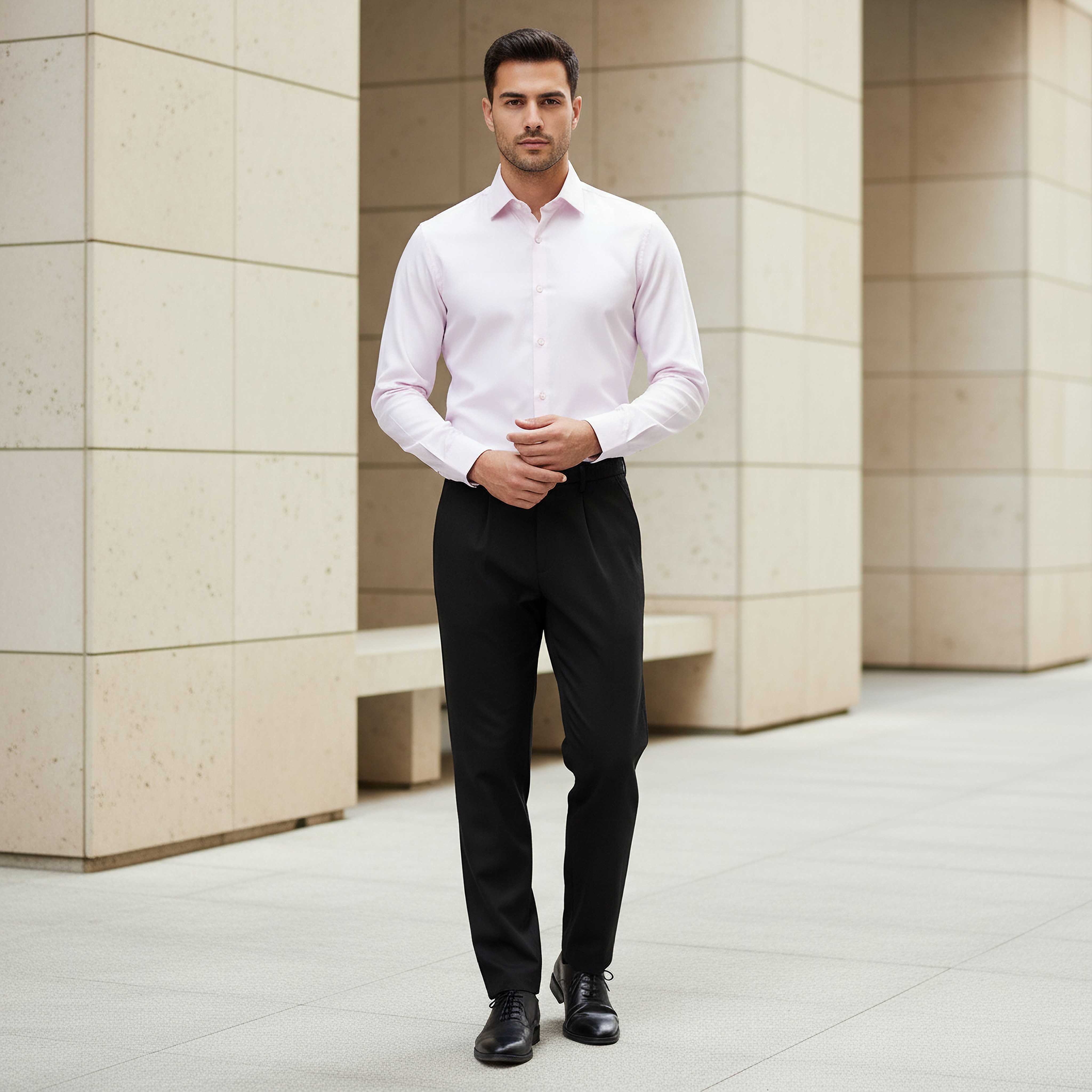 Men Regular Fit Textured Long Sleeve Shirt-men-clothing-shirts-image-4