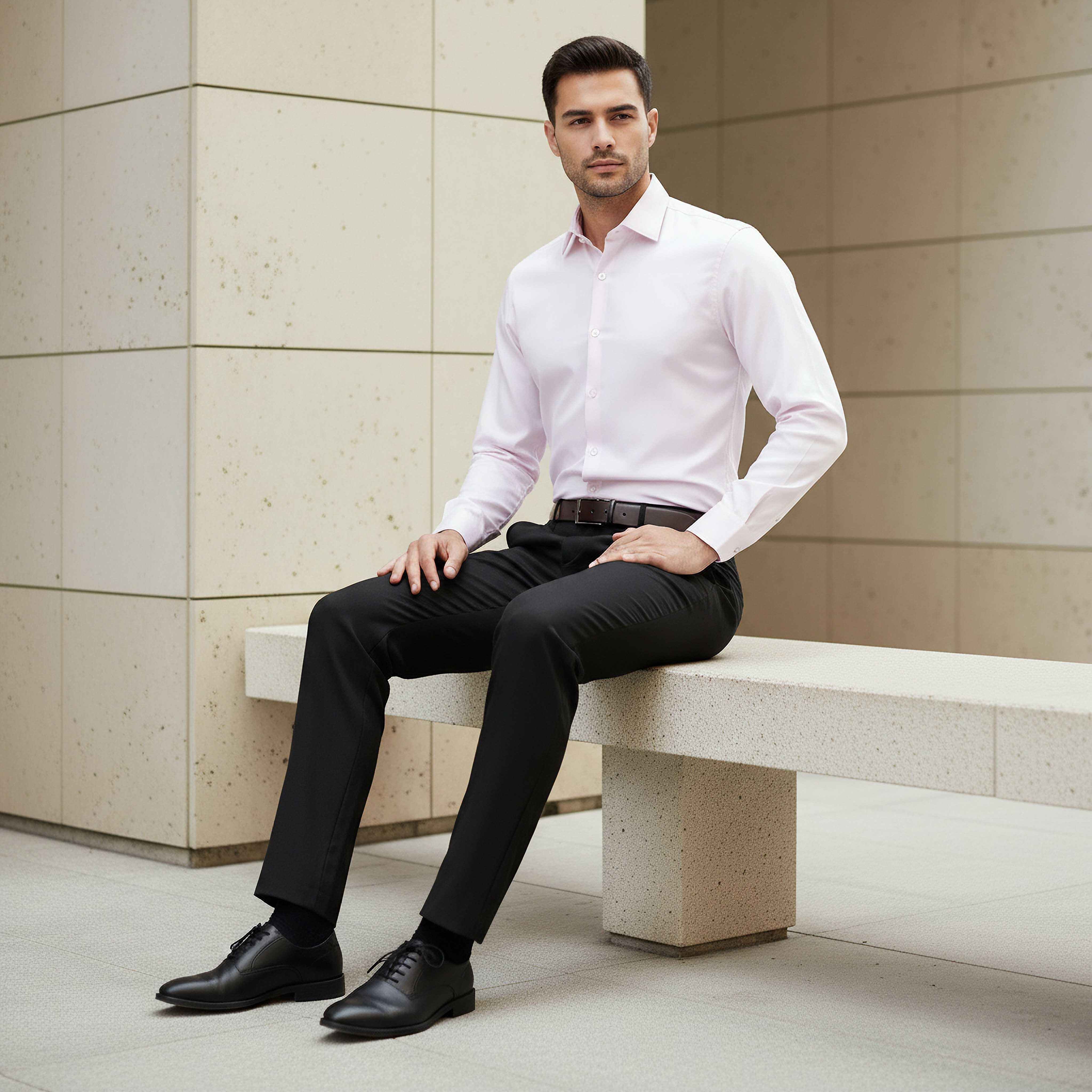 Men Regular Fit Textured Long Sleeve Shirt-men-clothing-shirts-image-5
