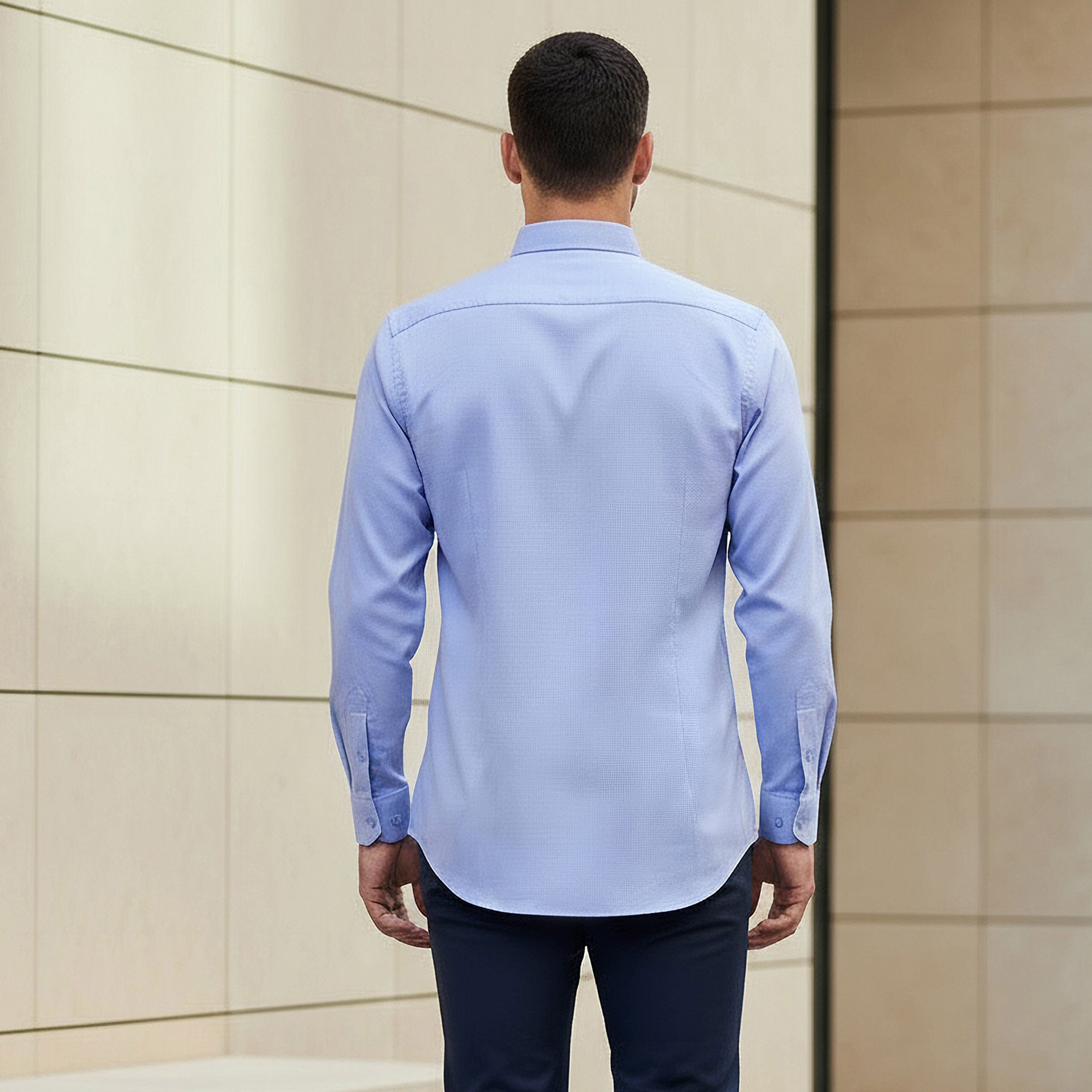 Men Regular Fit Textured Long Sleeve Shirt-men-clothing-shirts-image-3