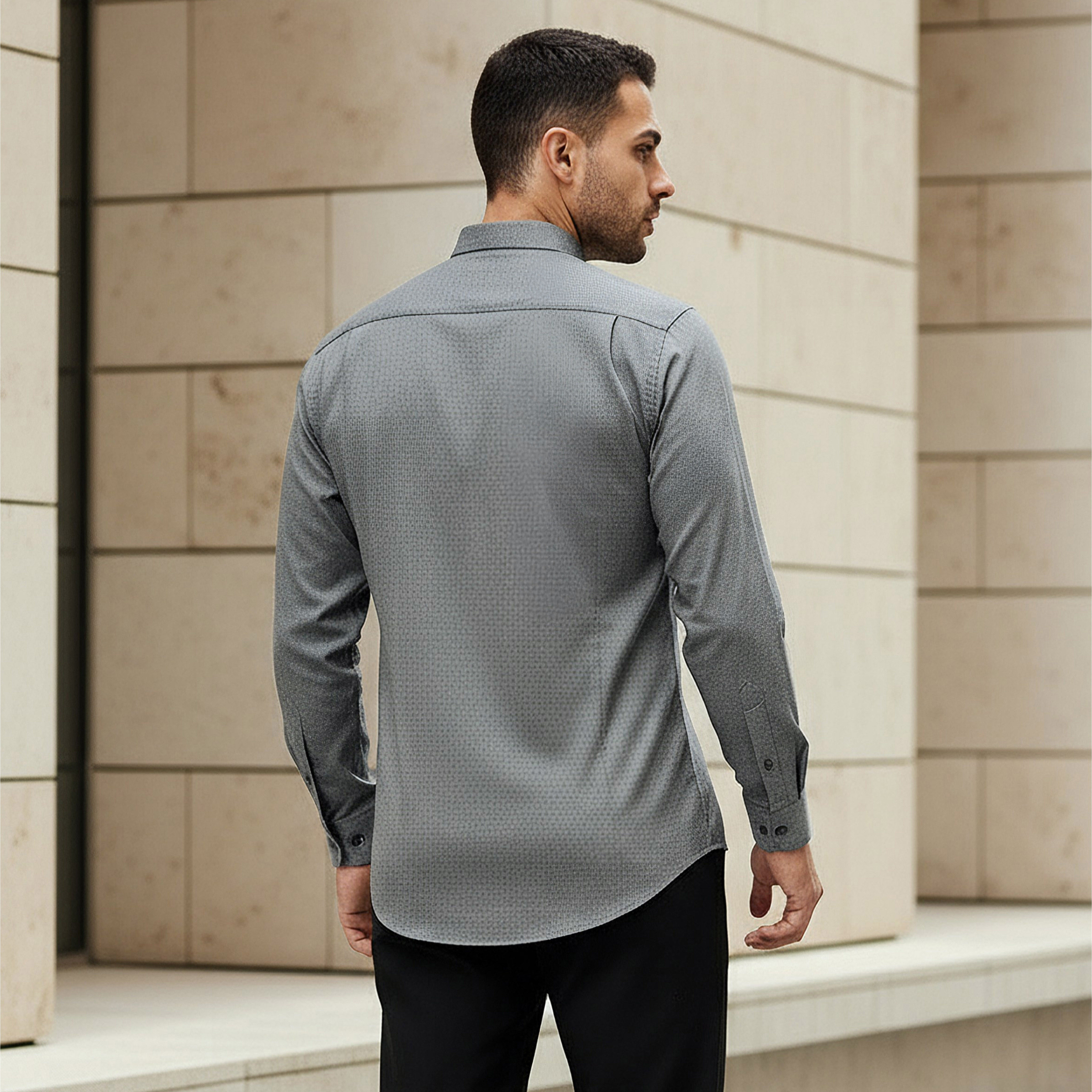 Men Regular Fit Textured Long Sleeve Shirt-men-clothing-shirts-image-3