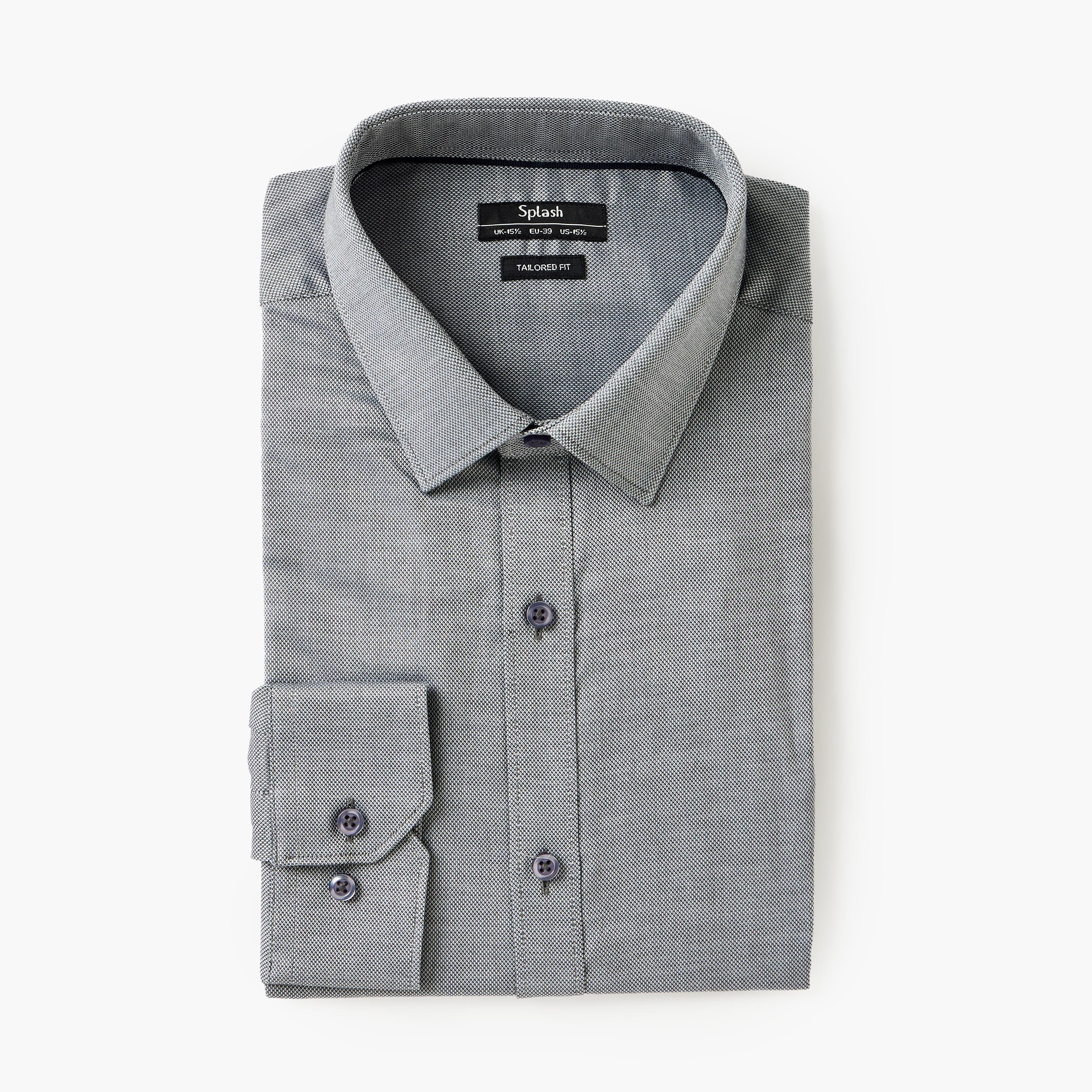 Men Regular Fit Textured Long Sleeve Shirt-men-clothing-shirts-image-6