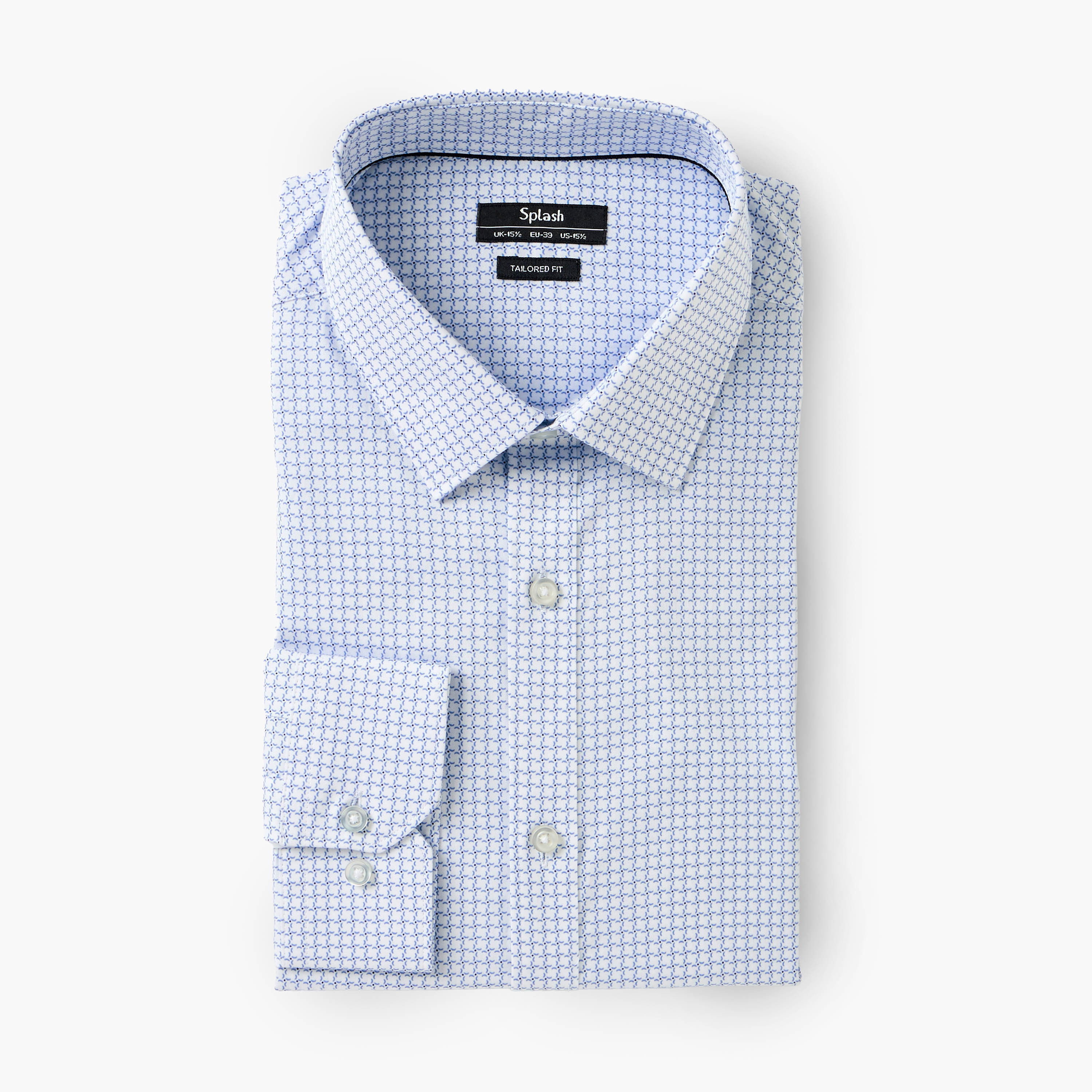 Men Regular Fit Collared Checked Long Sleeve Shirt-men-clothing-shirts-image-6