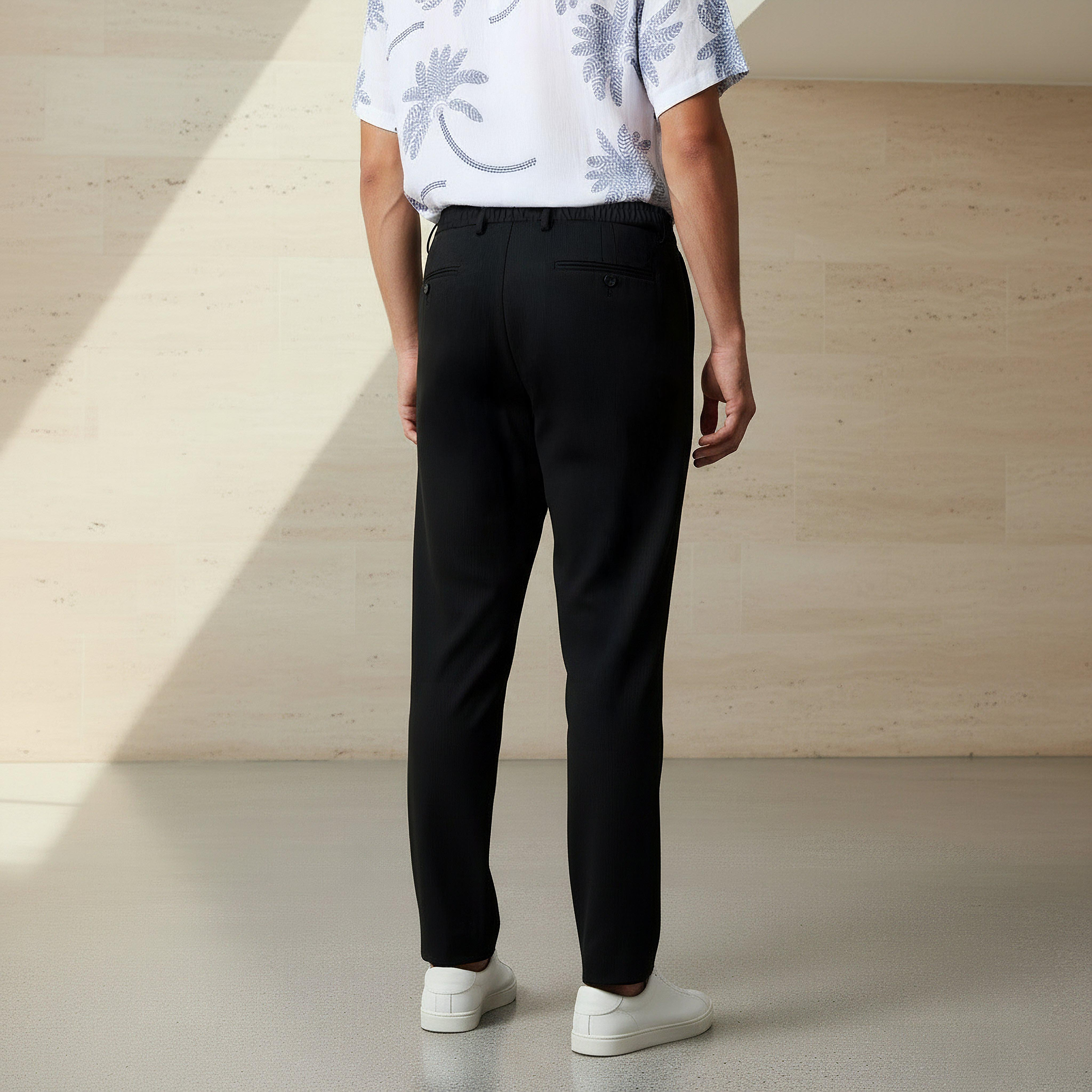 Slim Fit Flexi Waist Trousers-men-clothing-bottoms-trousersandchinos-trousers-image-3