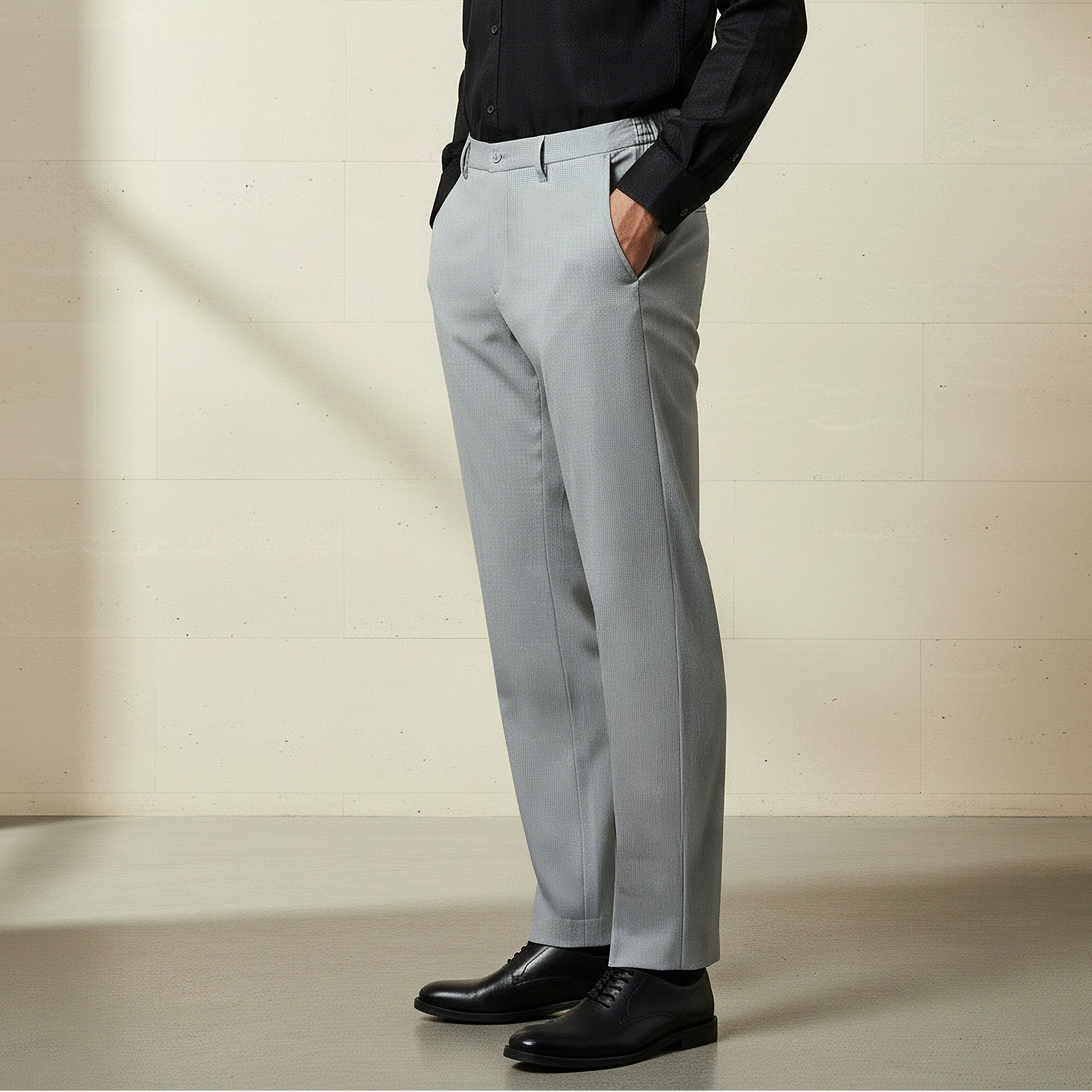 Slim Fit Flexi Waist Trousers-men-clothing-bottoms-trousersandchinos-trousers-image-1