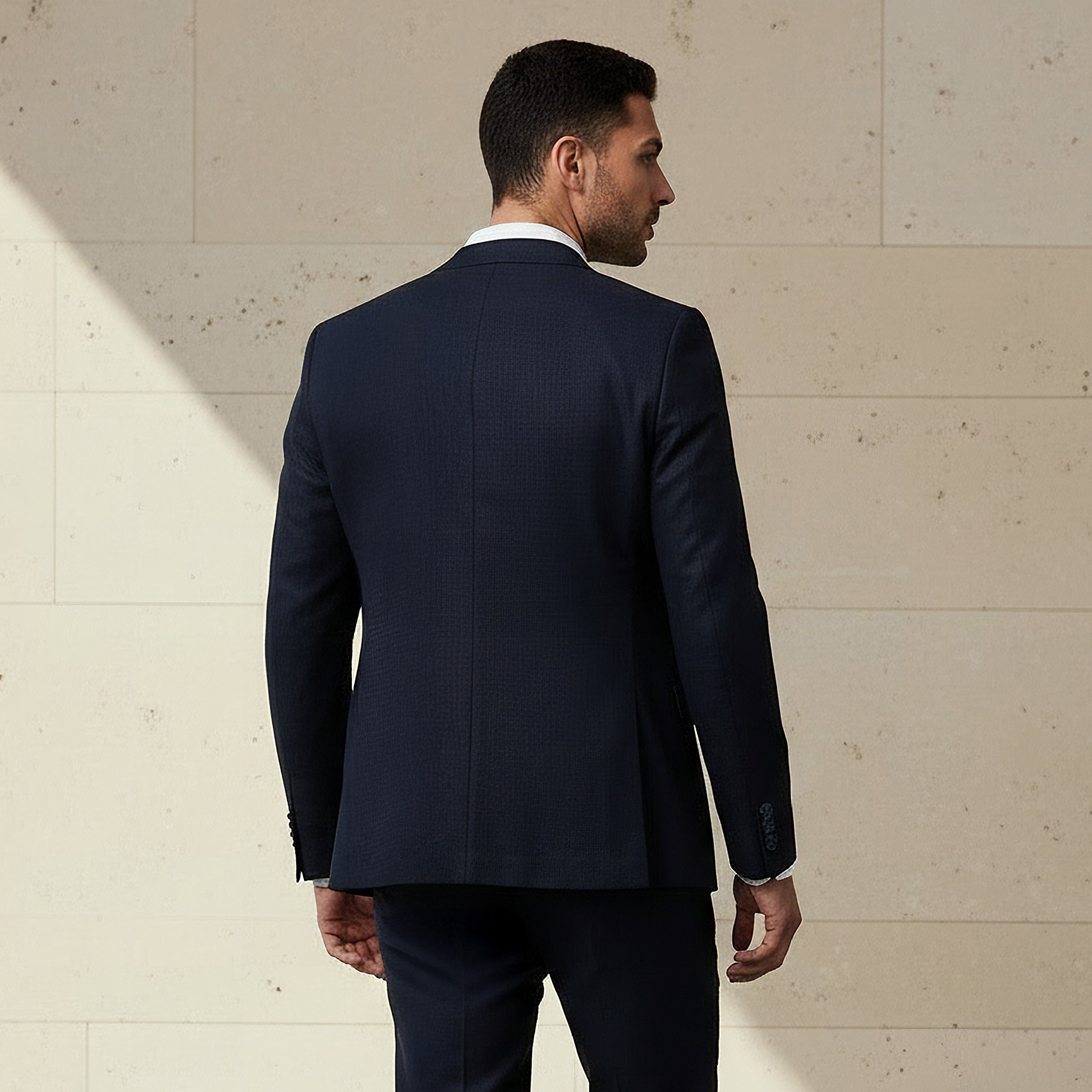 Men Slim Fit Herringbone Linen Blend Blazer-men-winterwear-jacketsandblazers-image-4