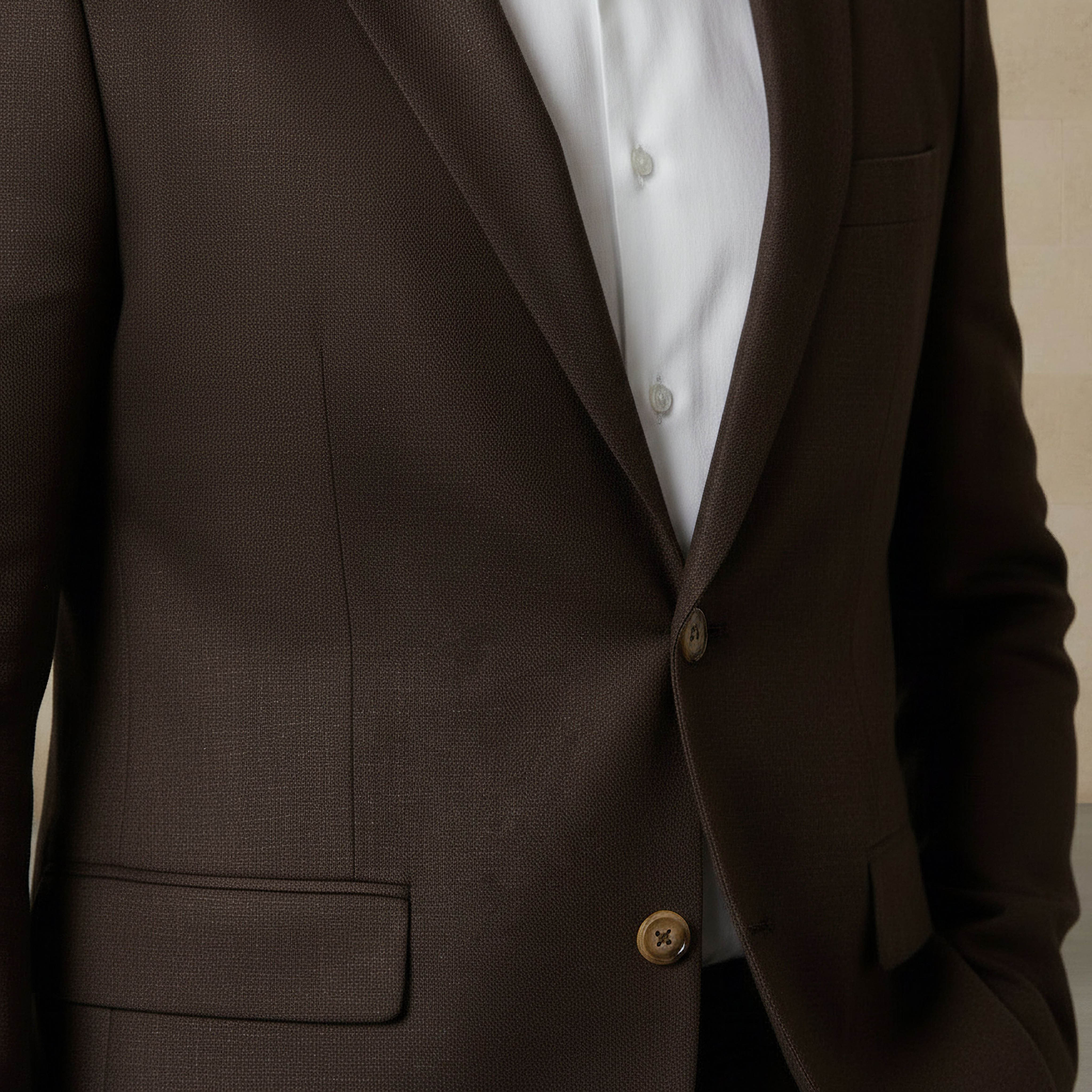 Men Slim Fit Herringbone Linen Blend Blazer-men-winterwear-jacketsandblazers-image-5