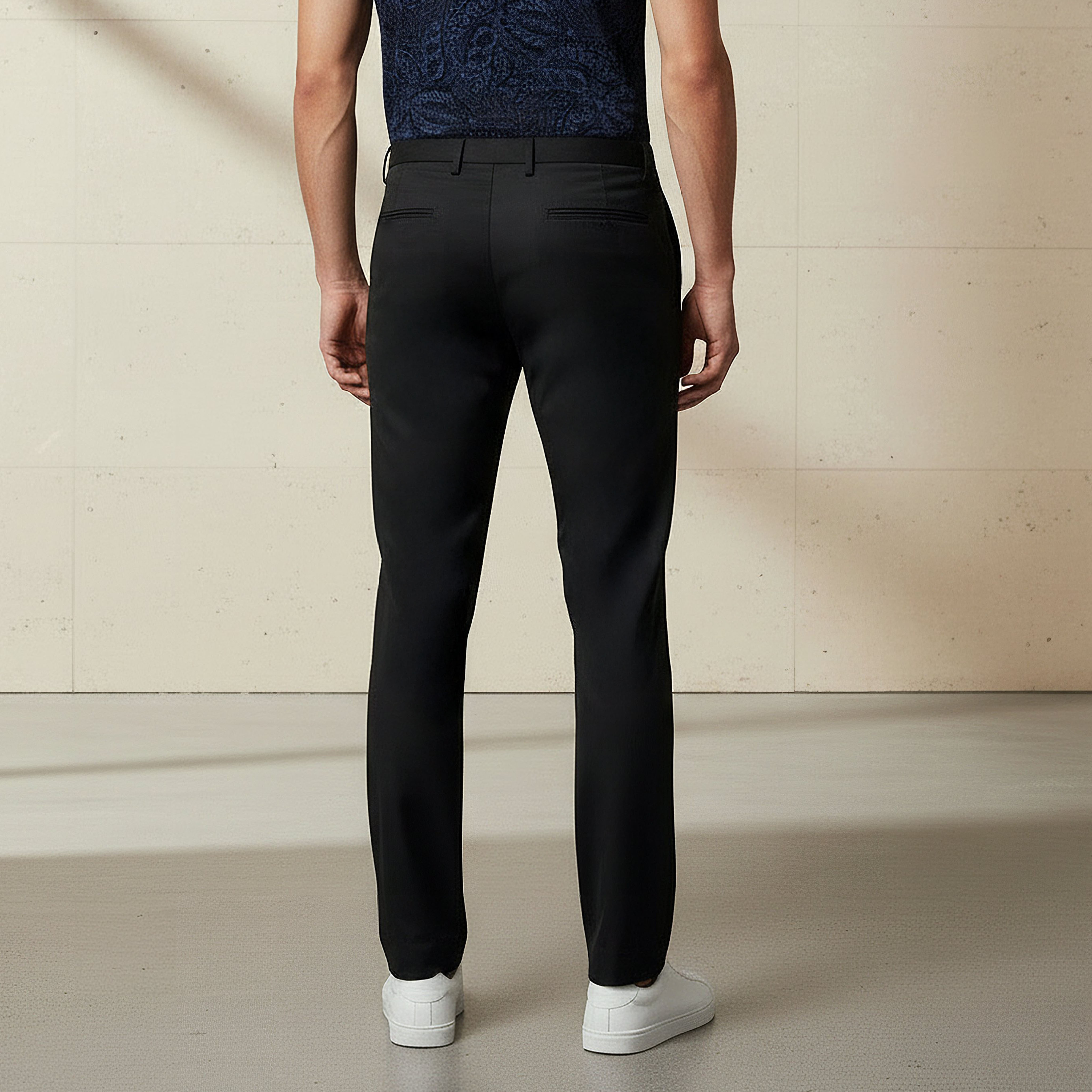 Regular Fit Flexi Waist Formal Trousers-men-clothing-bottoms-trousersandchinos-trousers-image-3