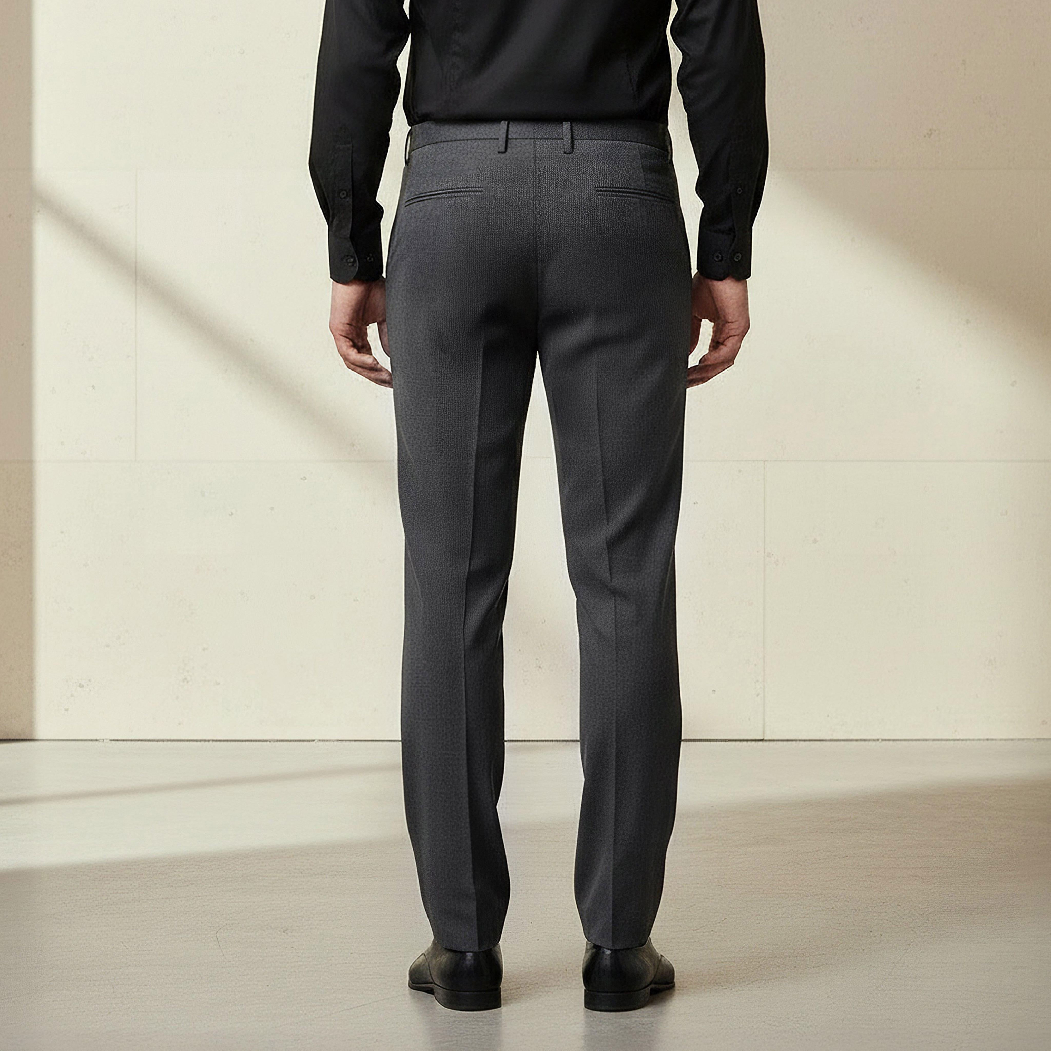 Regular Fit Flexi Waist Formal Trousers-men-clothing-bottoms-trousersandchinos-trousers-image-3