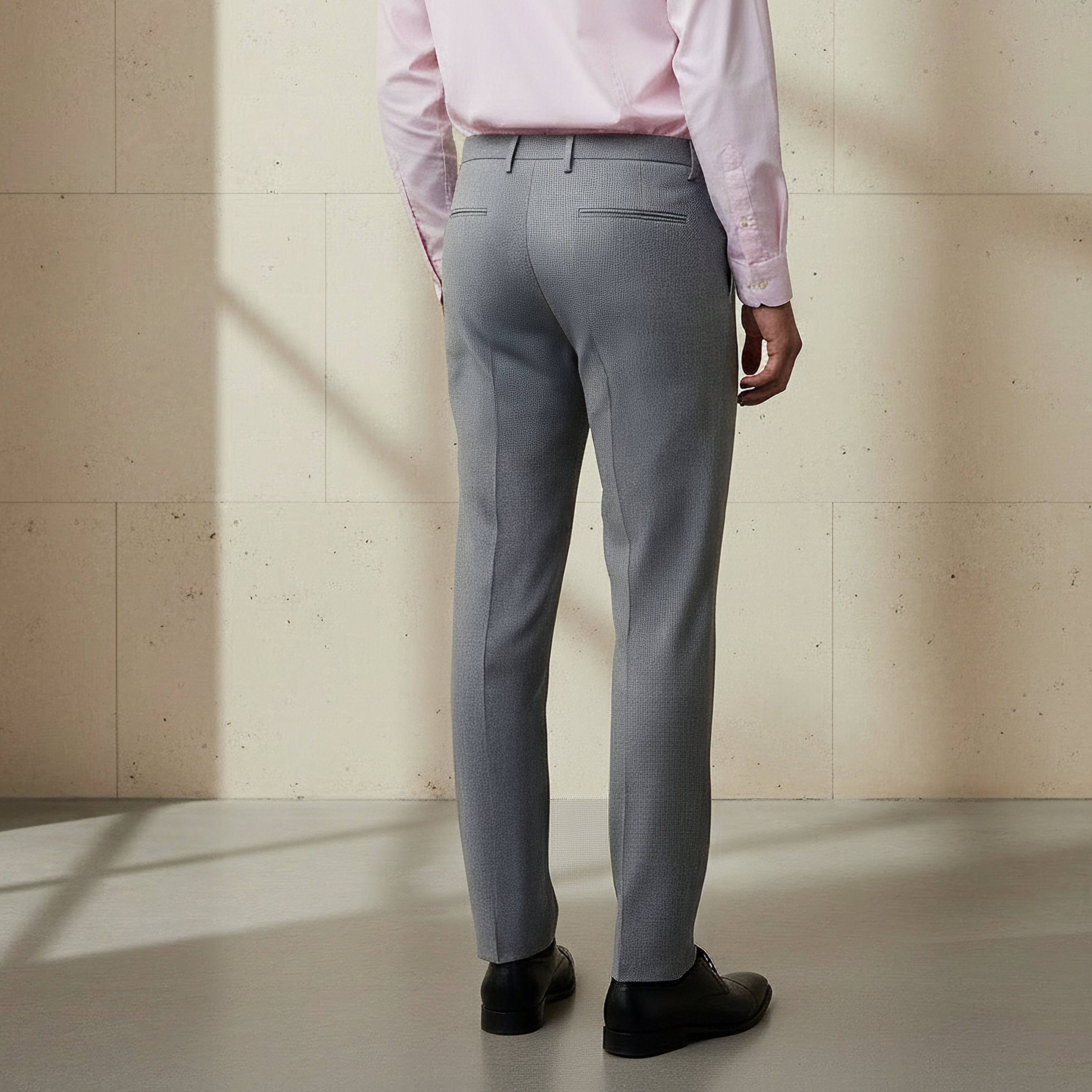 Regular Fit Flexi Waist Formal Trousers-men-clothing-bottoms-trousersandchinos-trousers-image-3