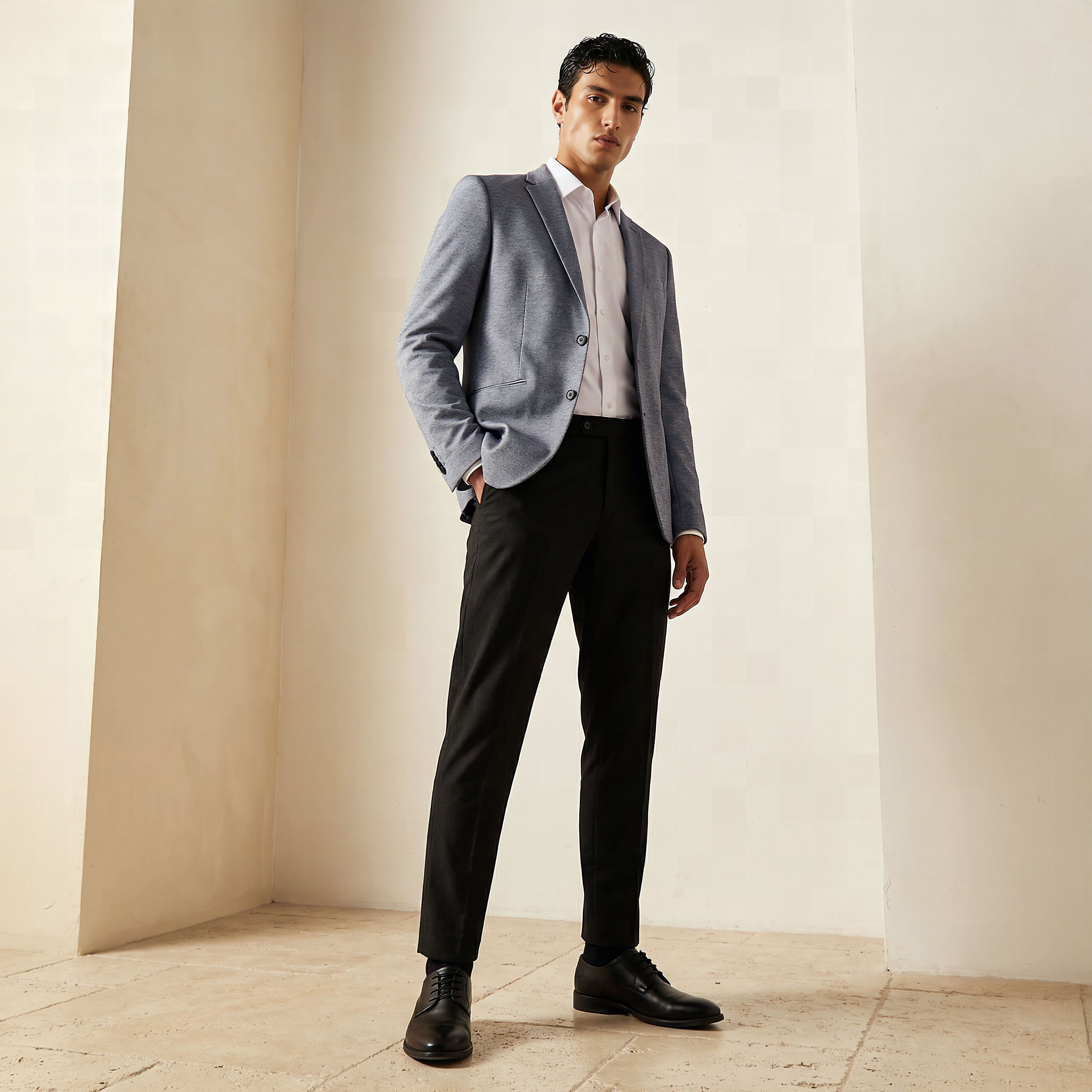 Men Slim Fit Notched Lapel Blazer-men-winterwear-jacketsandblazers-image-3