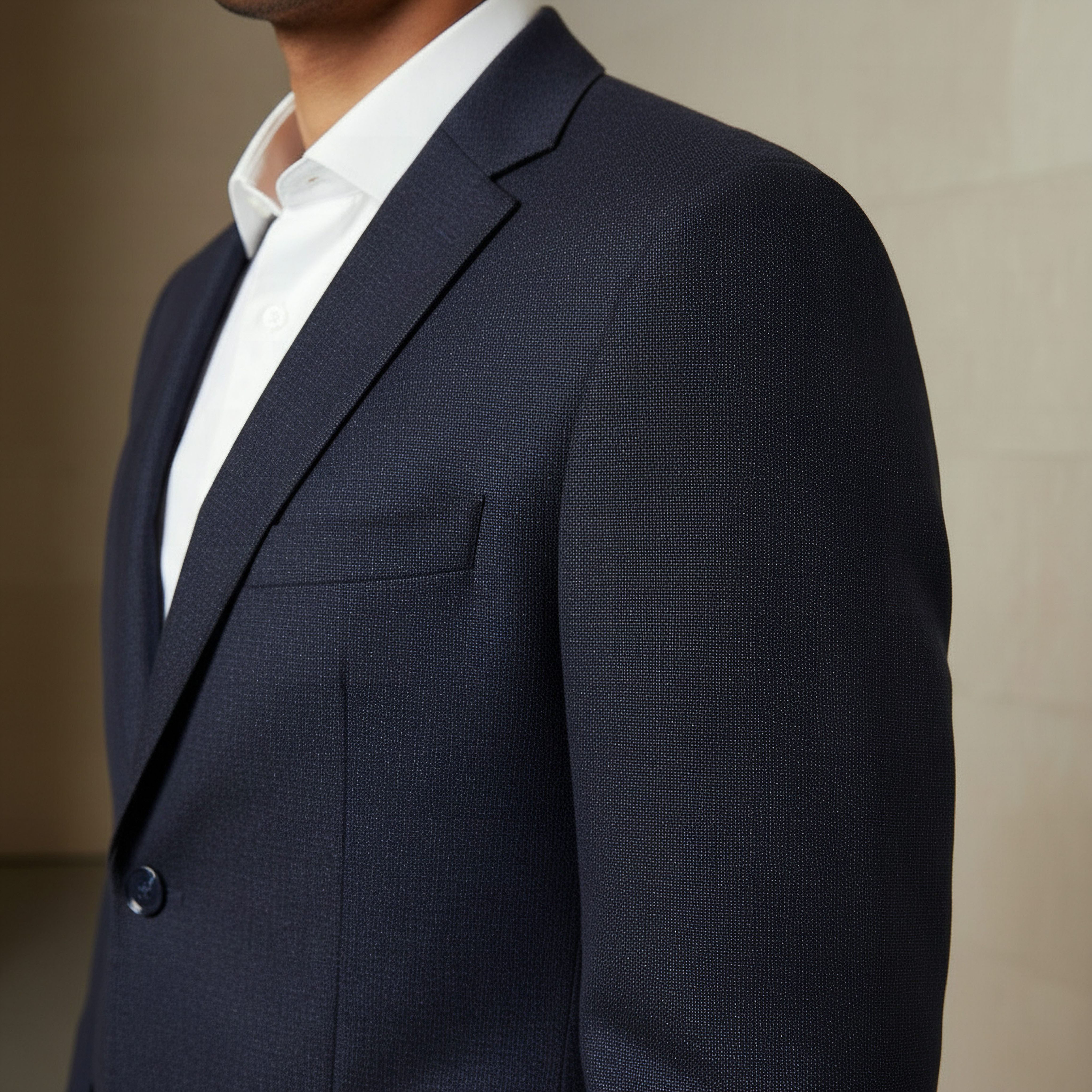 Men Slim Fit Textured Dobby Blazer-men-winterwear-jacketsandblazers-image-4
