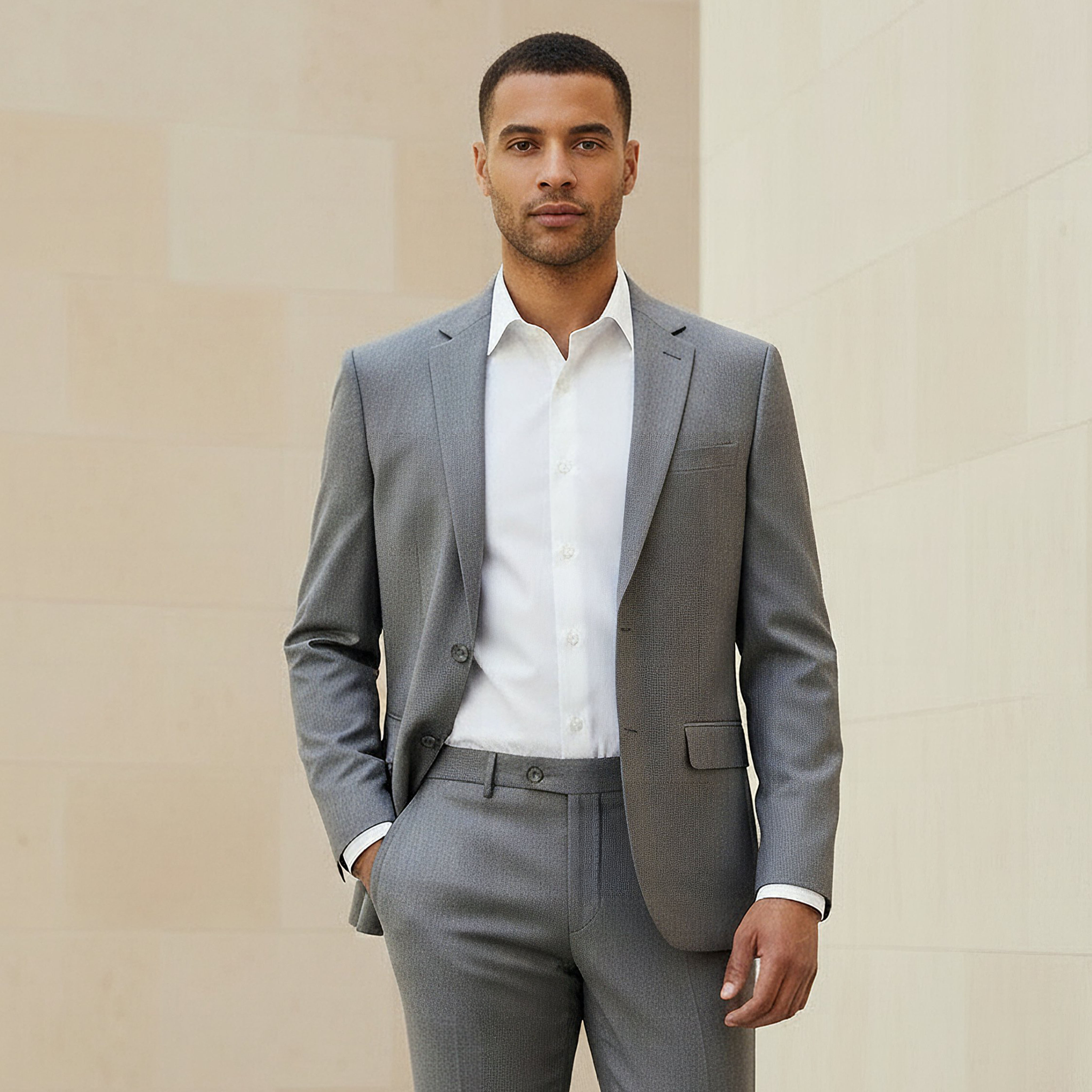 Men Slim Fit Textured Dobby Blazer-men-winterwear-jacketsandblazers-image-1