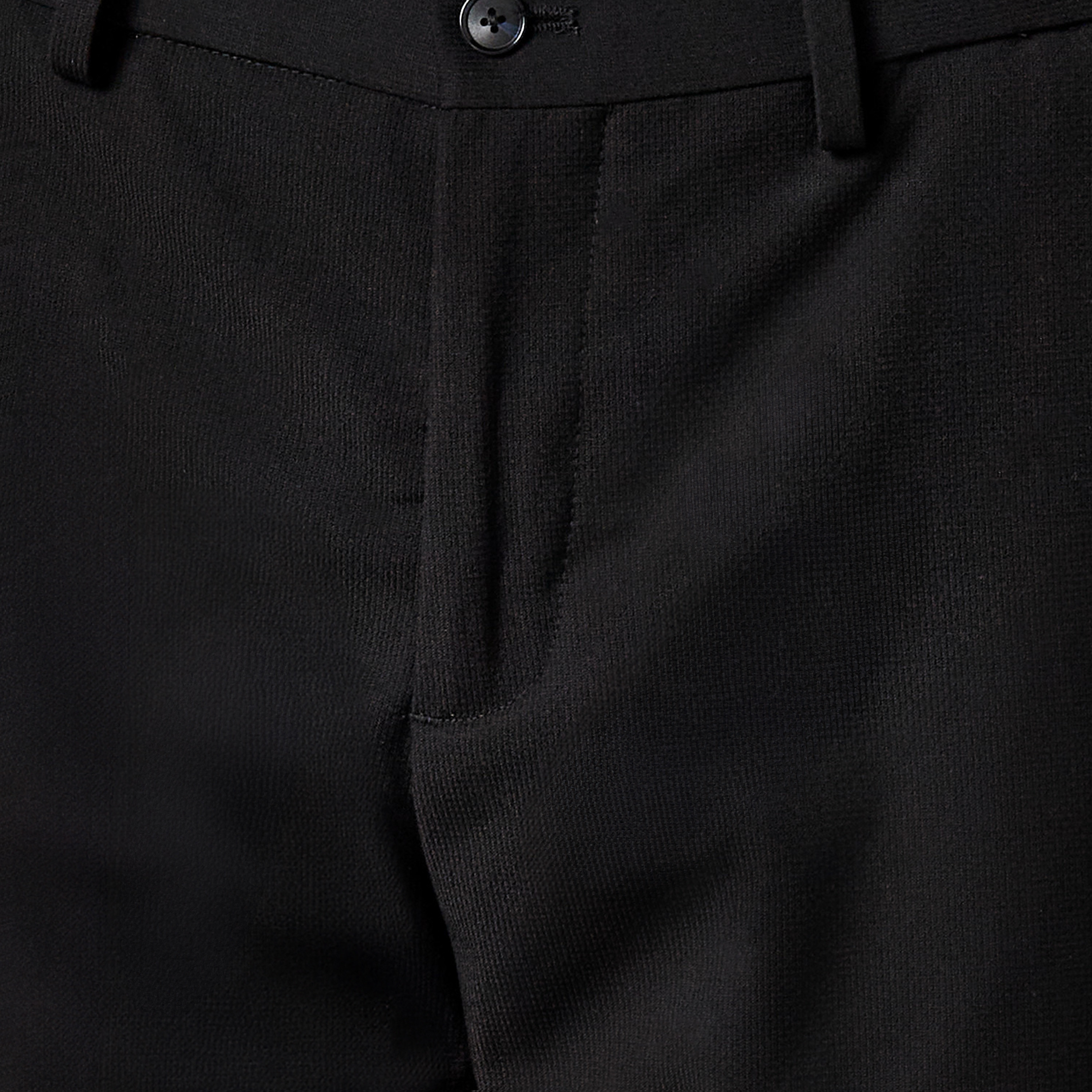 Regular Fit Dobby Flexi Waist Formal Trousers-men-clothing-bottoms-trousersandchinos-trousers-image-4