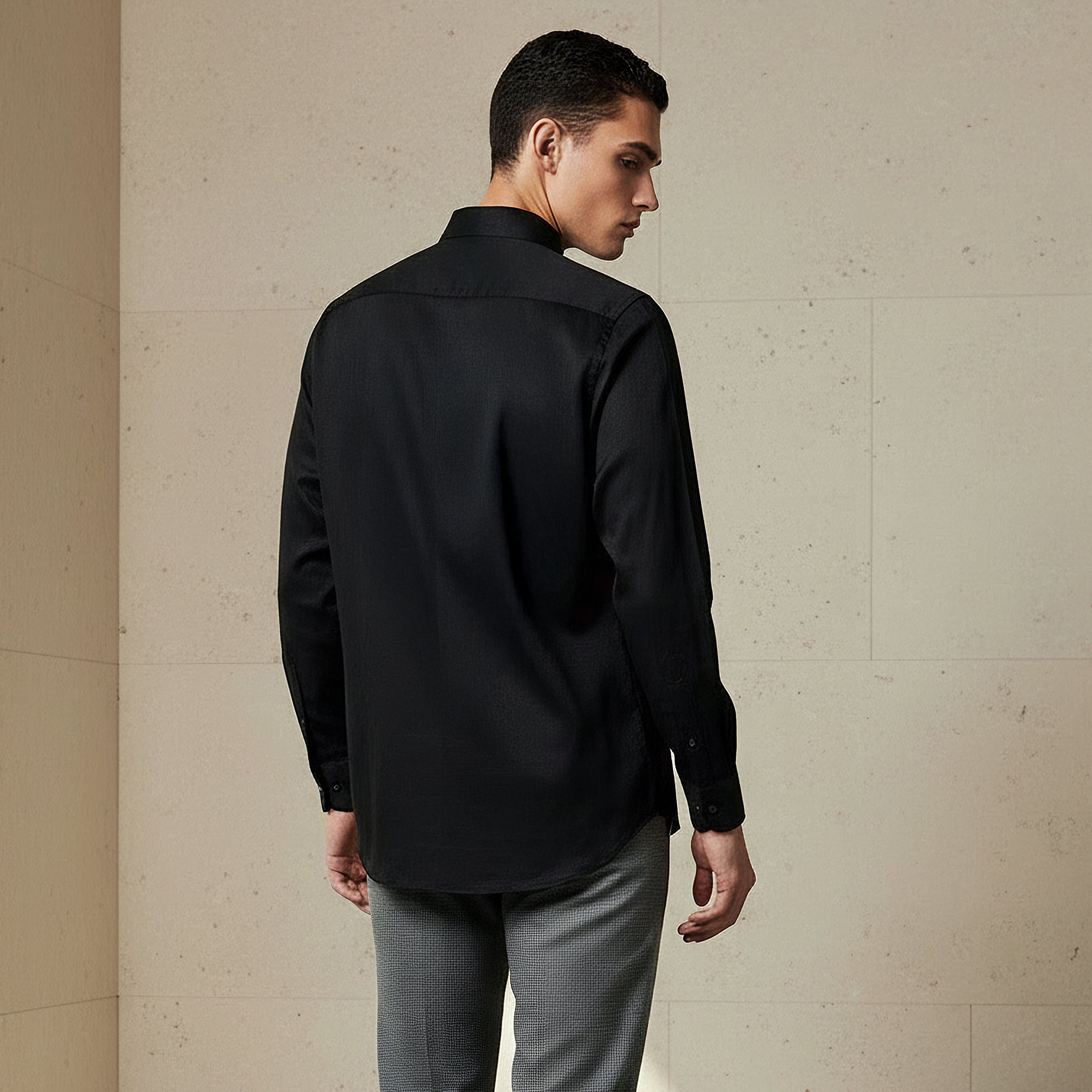 Men Regular Fit Collared Long Sleeve Shirt-men-clothing-shirts-image-3
