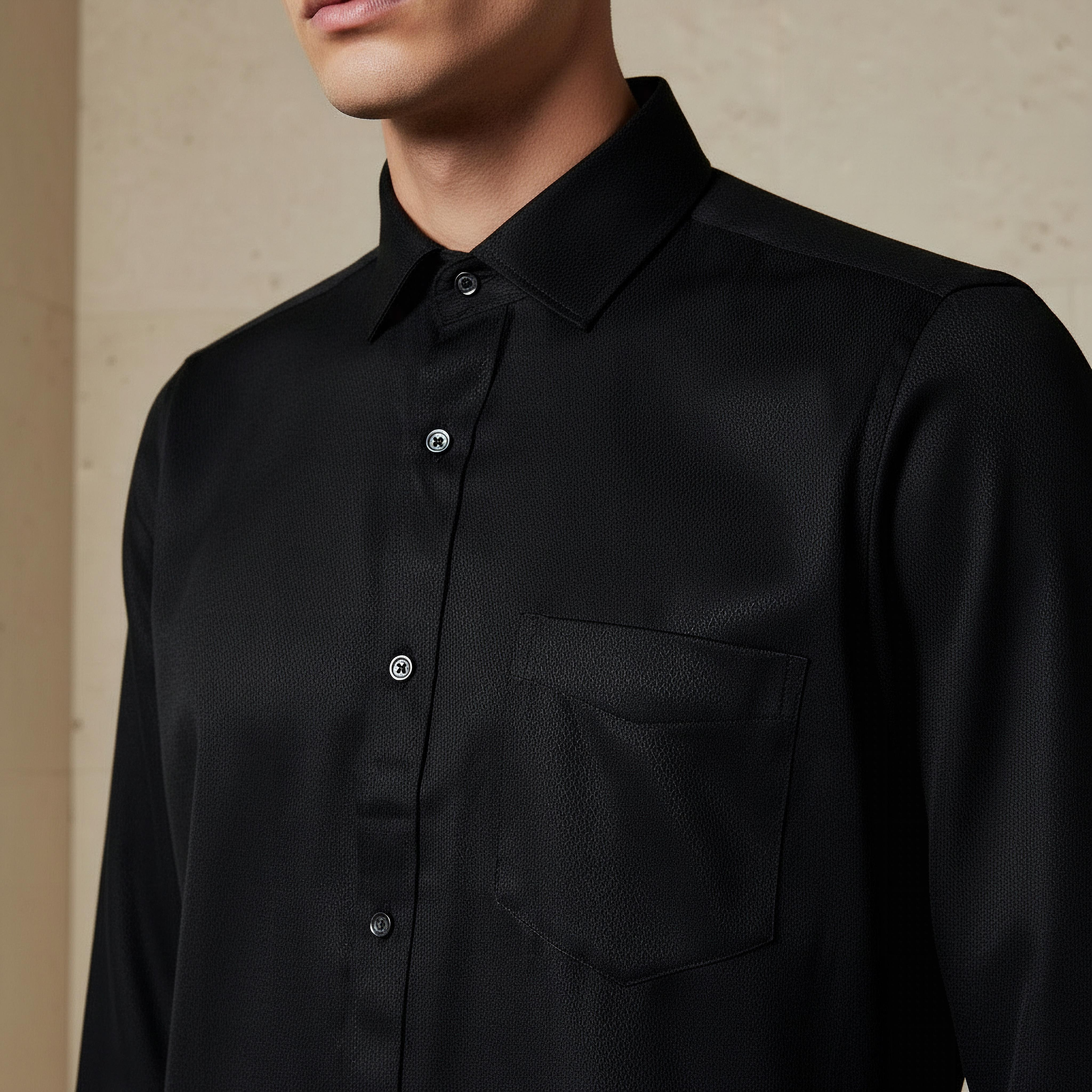 Men Regular Fit Collared Long Sleeve Shirt-men-clothing-shirts-image-6