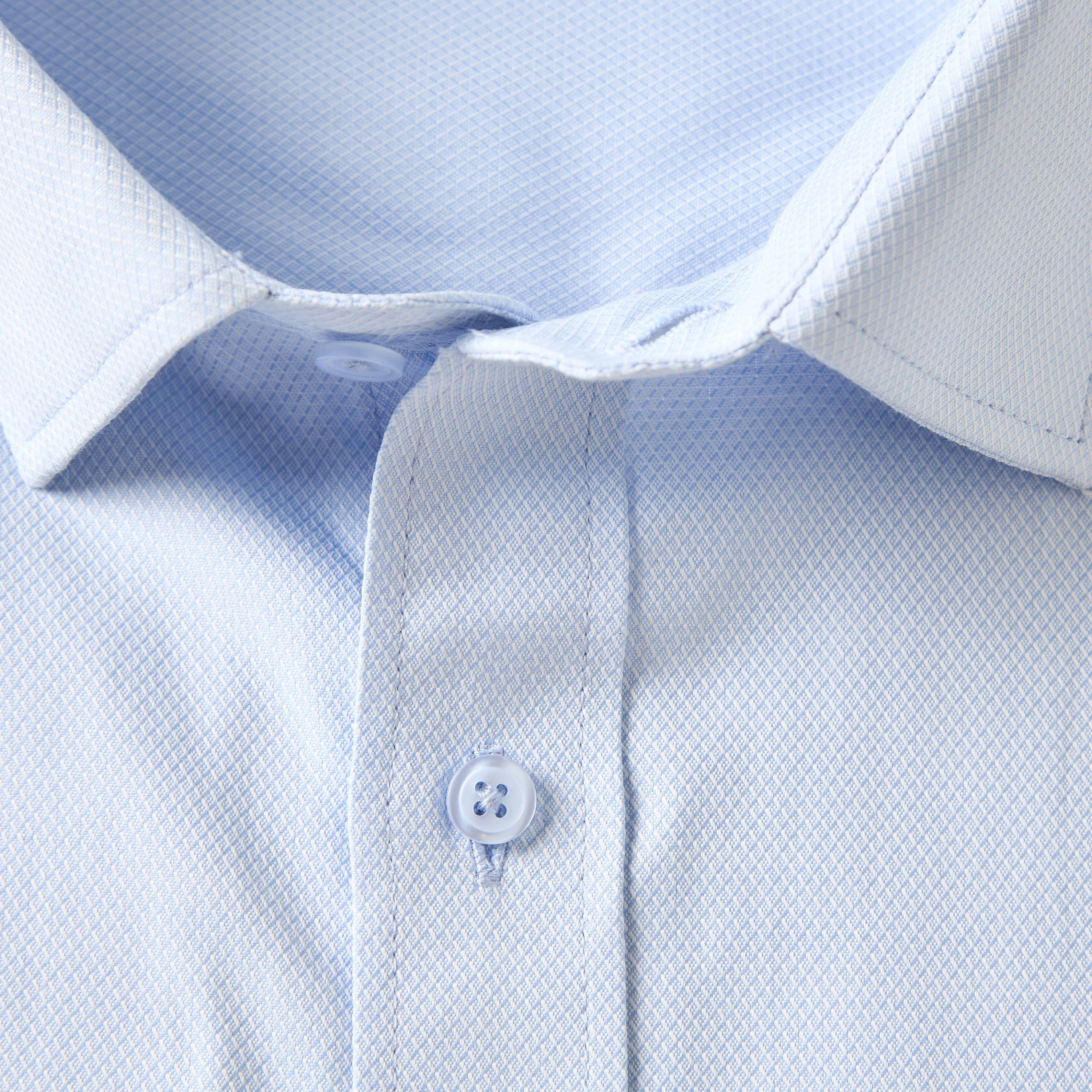 Men Regular Fit Collared Textured Long Sleeve Shirt-men-clothing-shirts-image-7