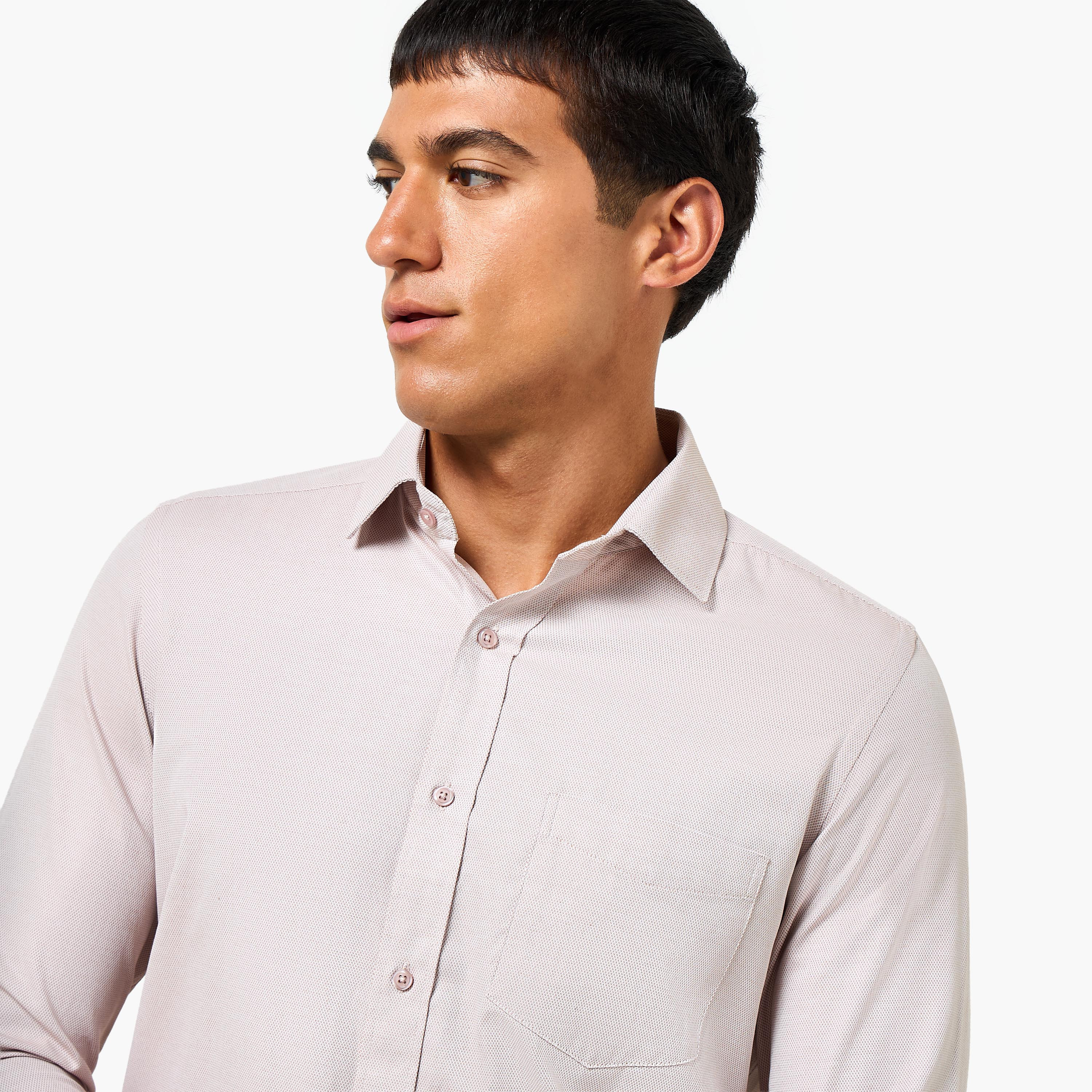 قميص بارز الملمس بأكمام طويلة وياقة وقصة عادية للرجال-men-clothing-shirts-image-6