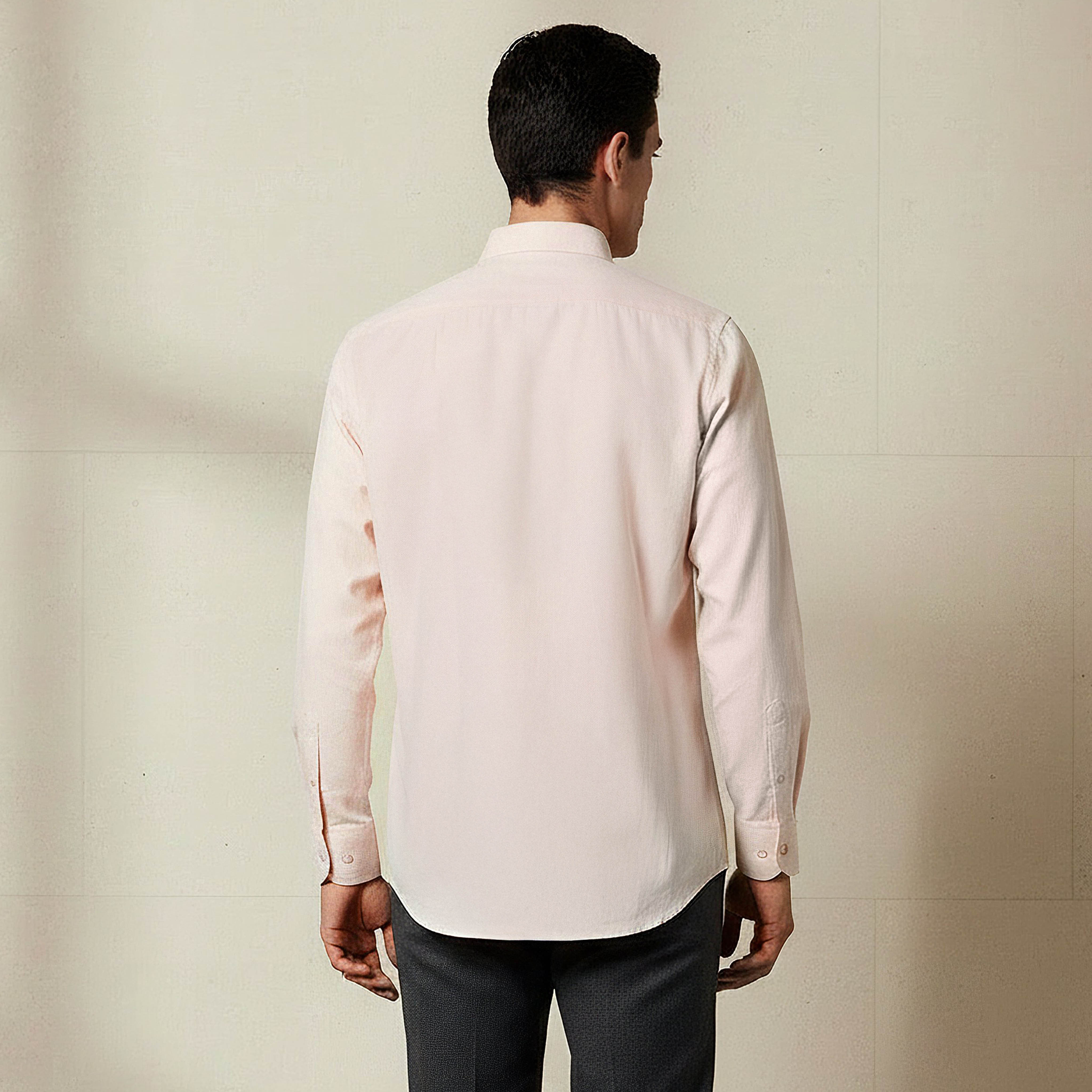 قميص بارز الملمس بأكمام طويلة وياقة وقصة عادية للرجال-men-clothing-shirts-image-3