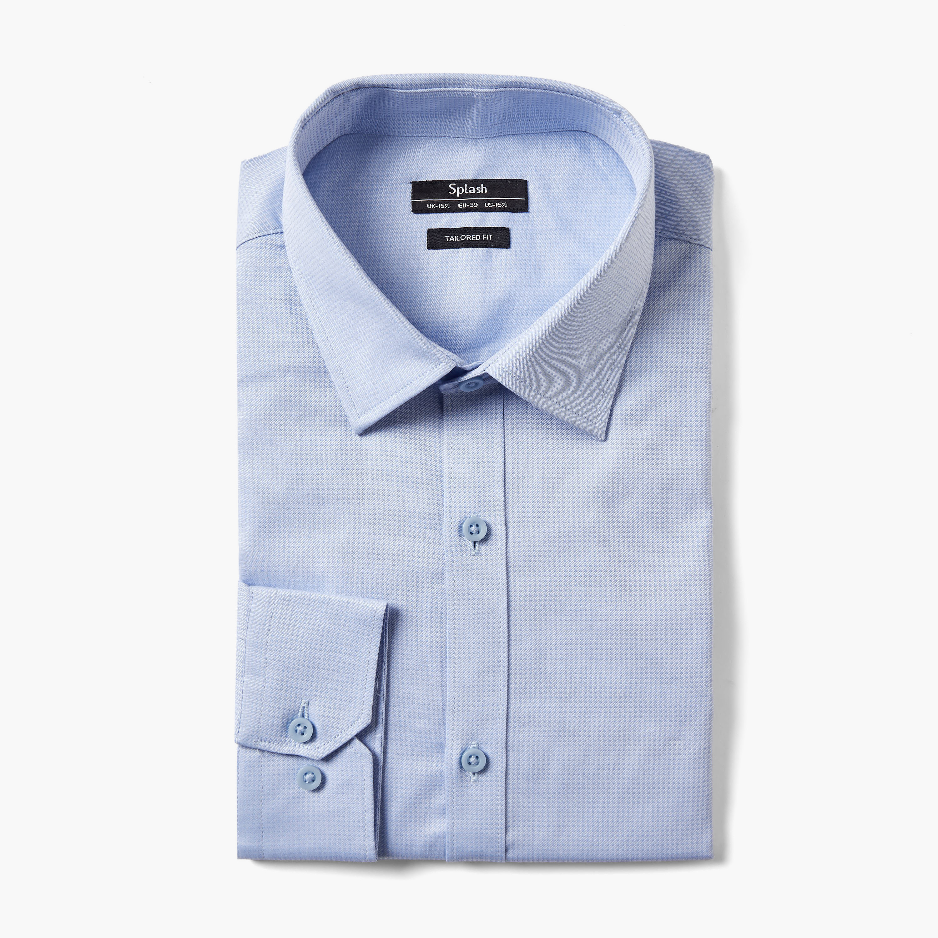 قميص رجالي بارز الملمس بياقة وقصة عادية وأكمام طويلة-men-clothing-shirts-image-5