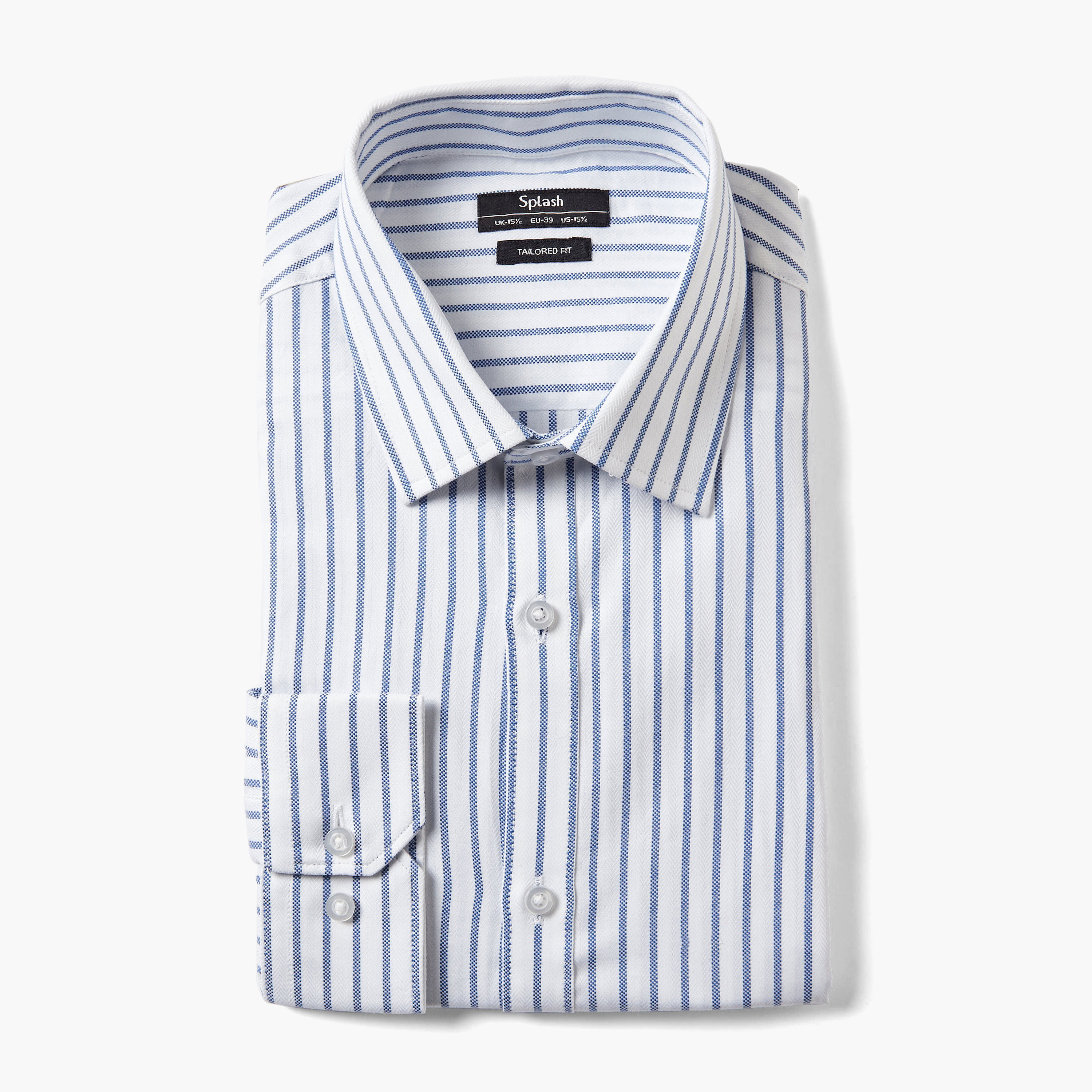 قميص رجالي مخطط بأكمام طويلة وياقة وقصة عادية-men-clothing-shirts-image-5