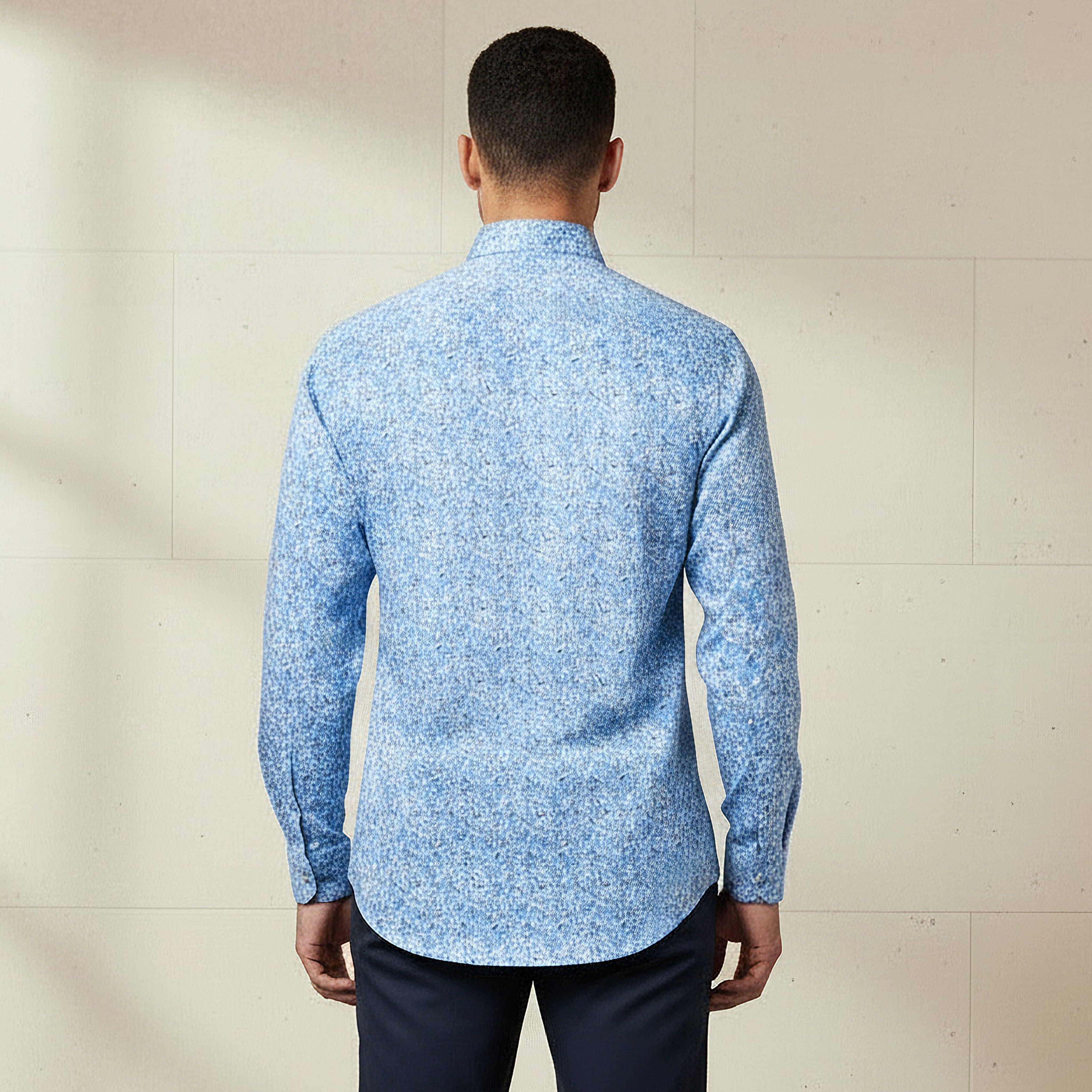 قميص بقصة سليم وياقة وطبعات وأكمام طويلة للرجال-men-clothing-shirts-image-3