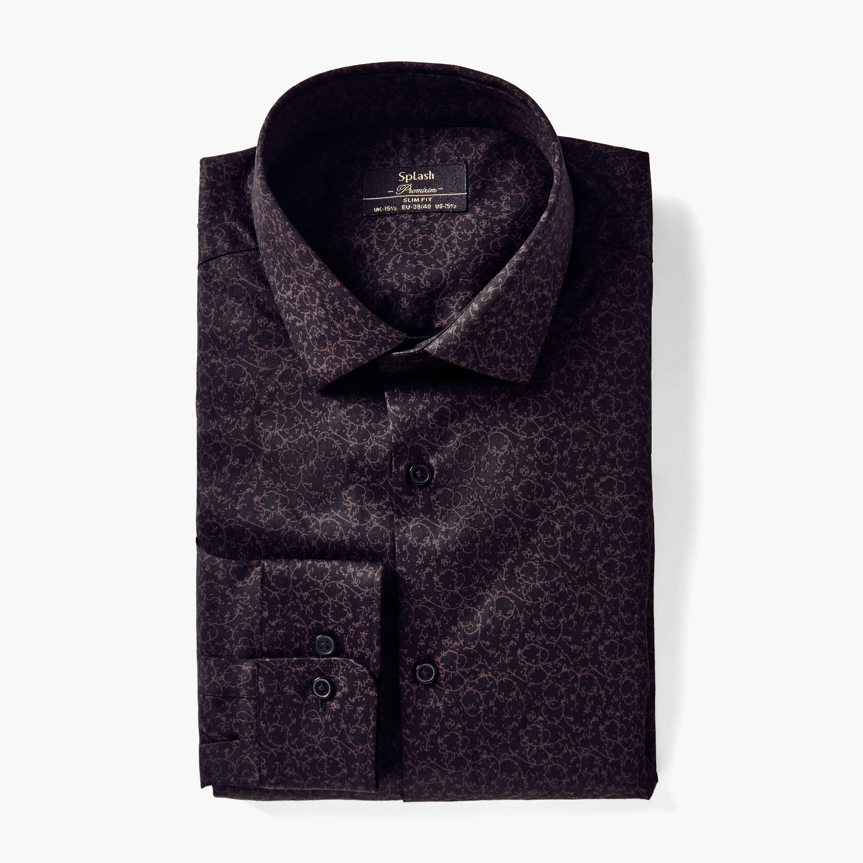 Men Slim Fit Collared Printed Long Sleeves Shirt-men-clothing-shirts-image-5