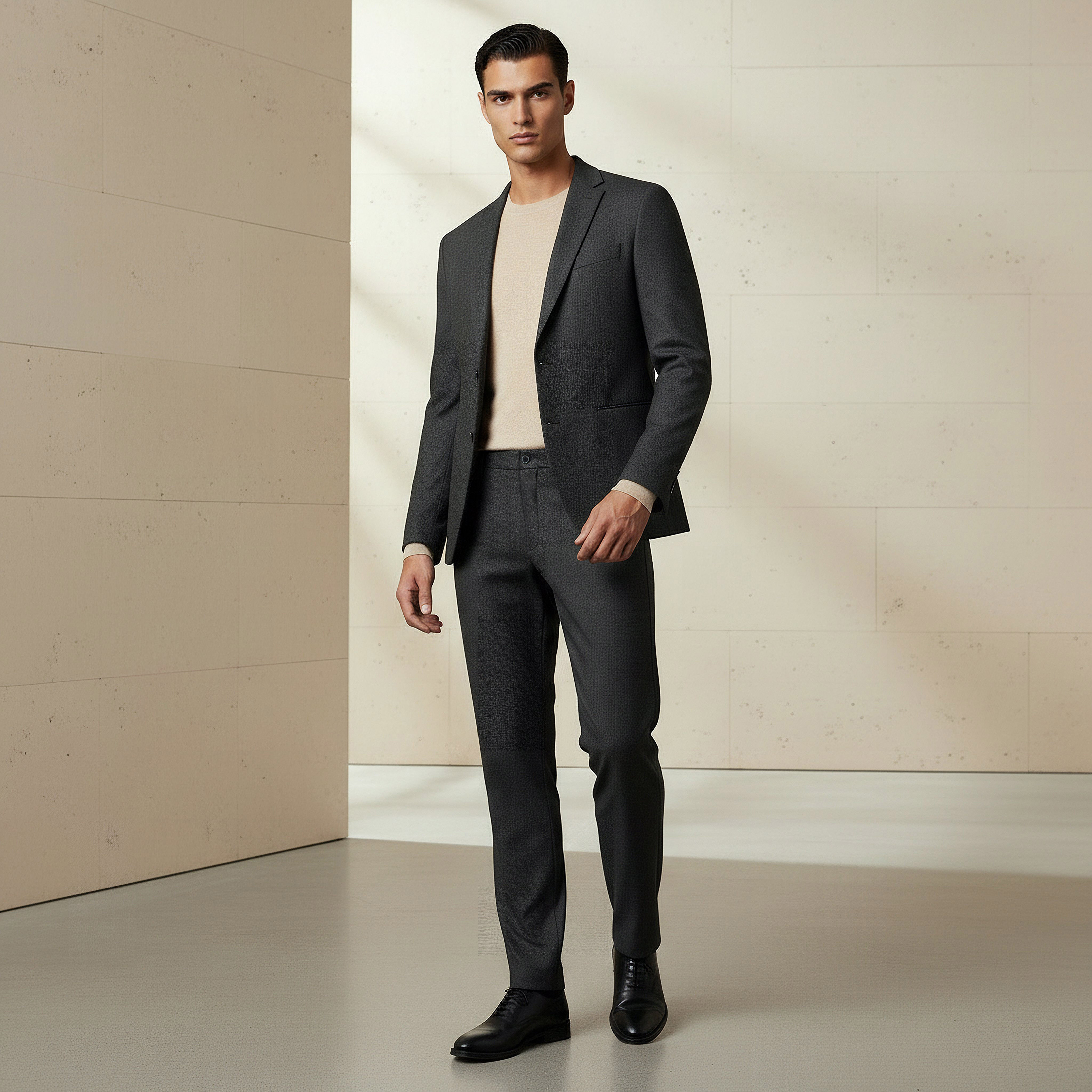 Slim Fit Flexi Waist Trousers-men-clothing-bottoms-trousersandchinos-trousers-image-2