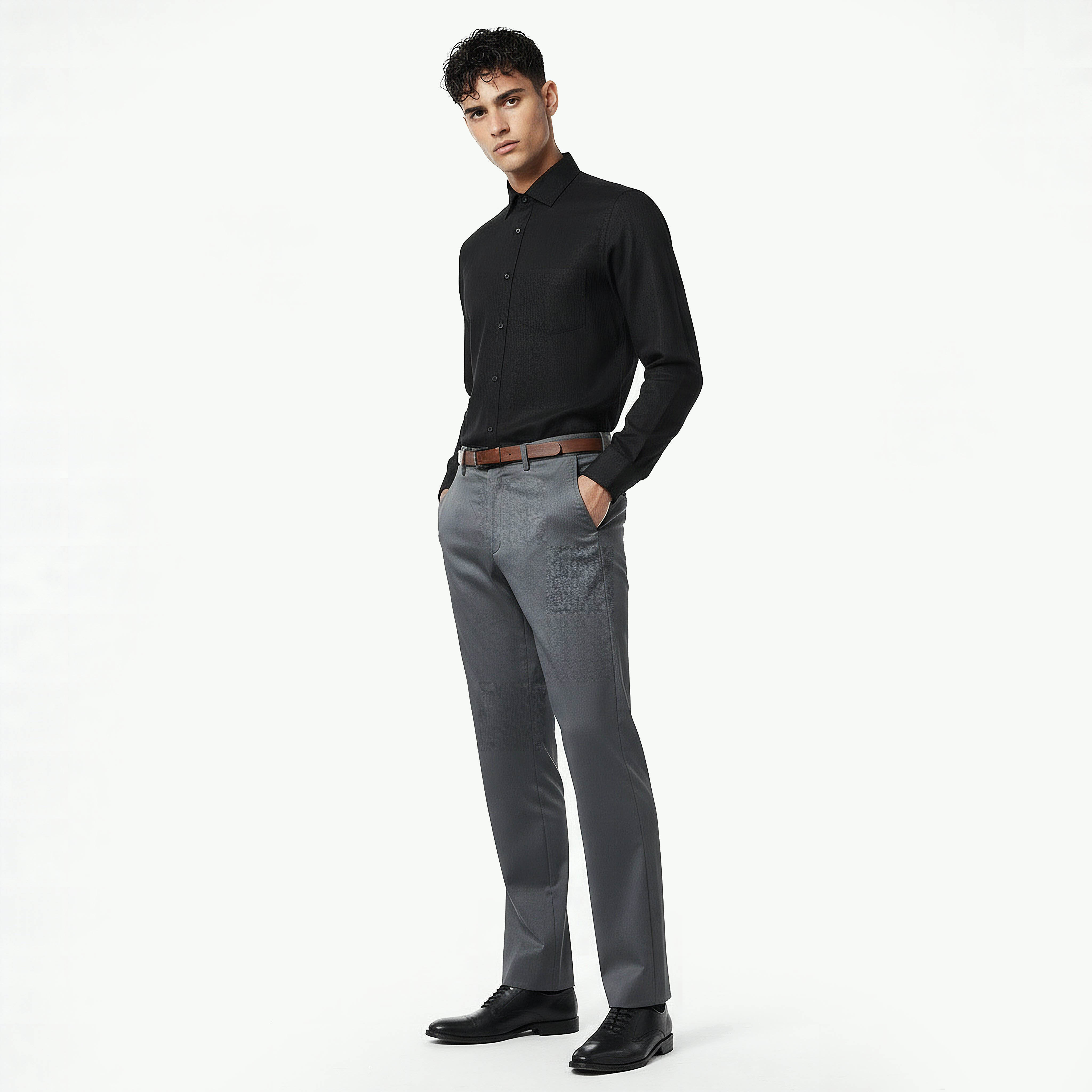 Regular Fit Flexi Waist Formal Trousers-men-clothing-bottoms-trousersandchinos-trousers-image-5