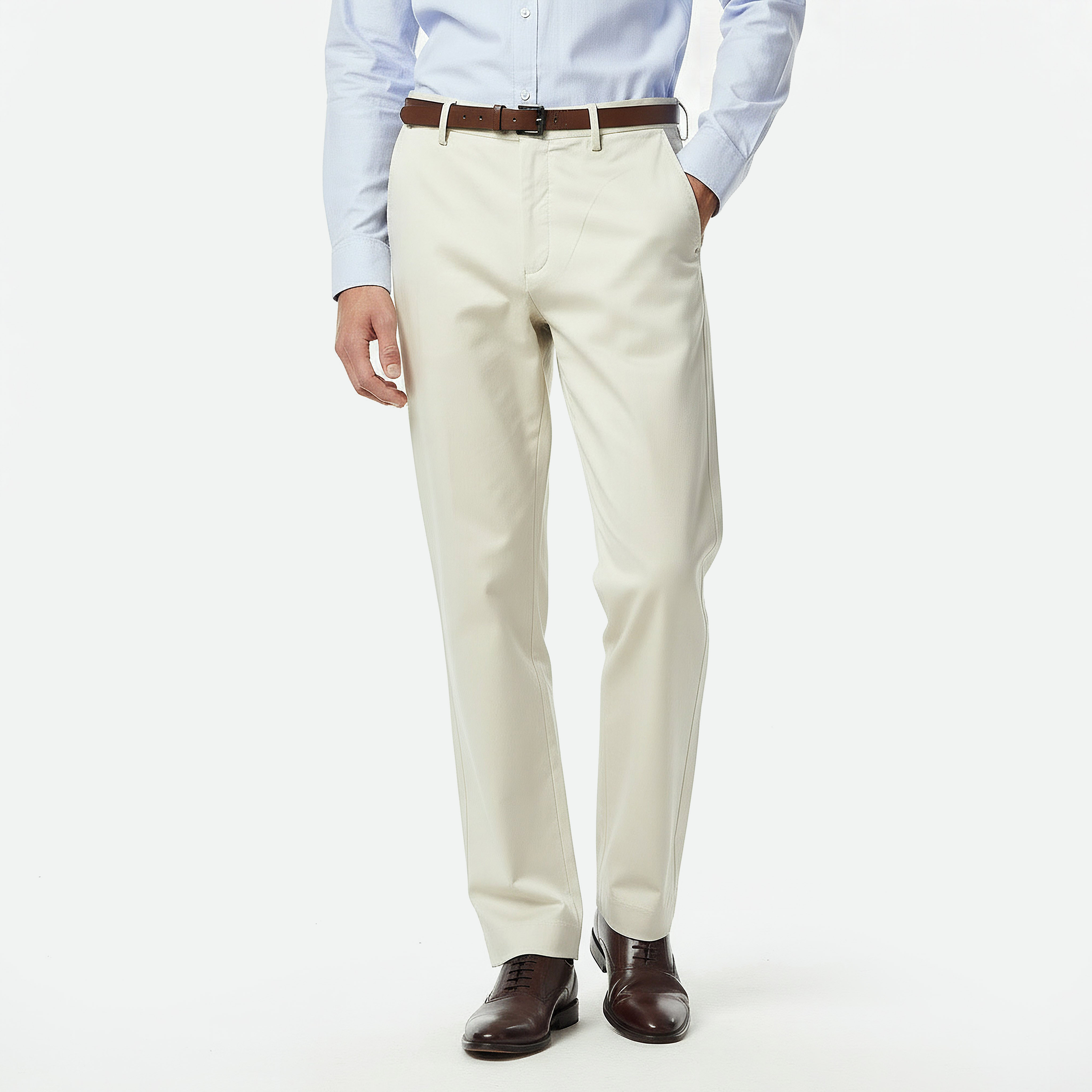 Regular Fit Flexi Waist Formal Trousers-men-clothing-bottoms-trousersandchinos-trousers-image-4