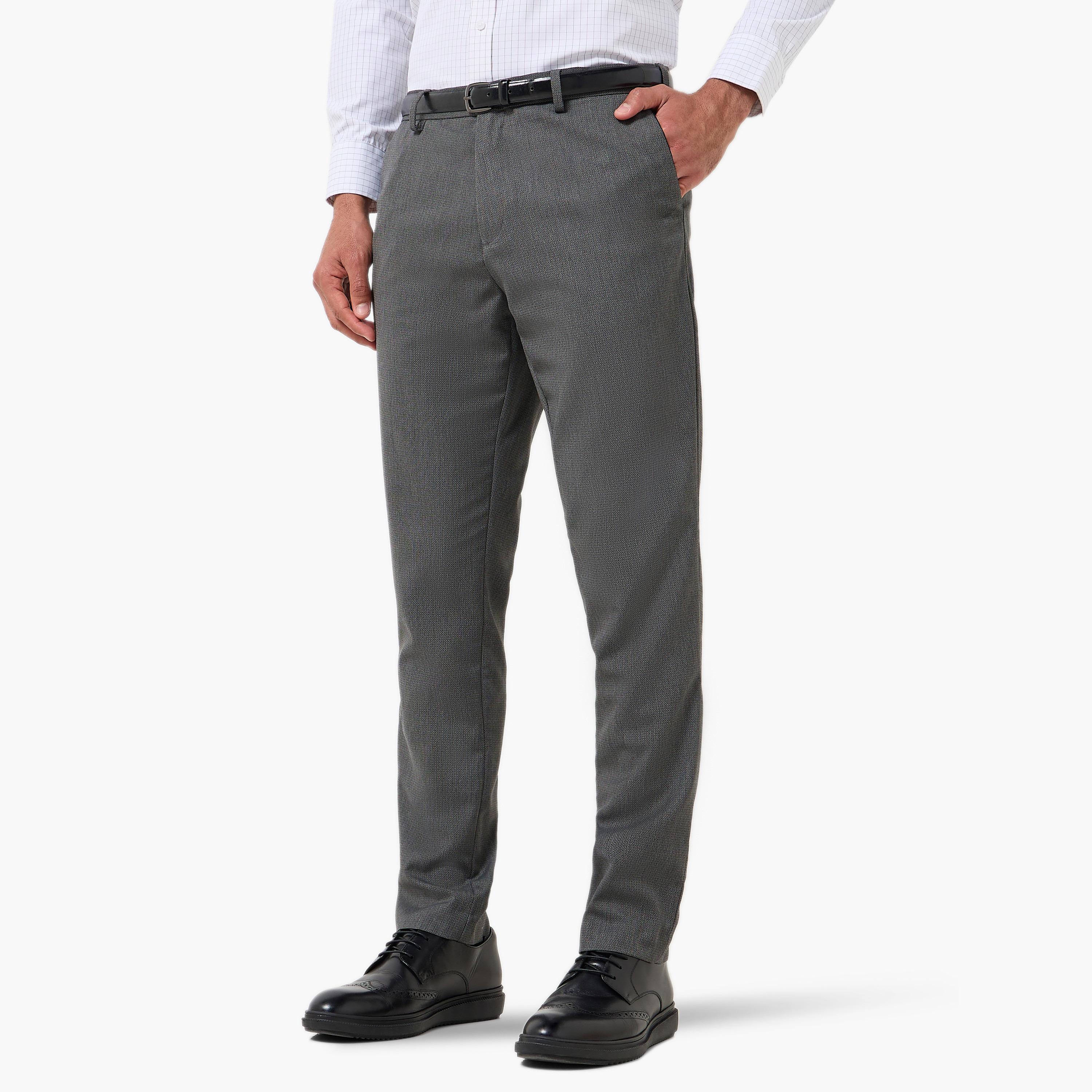 Slim Fit Flexi Waist Formal Trousers-PROMO_SP_OM_2FOR18_130625-image-2