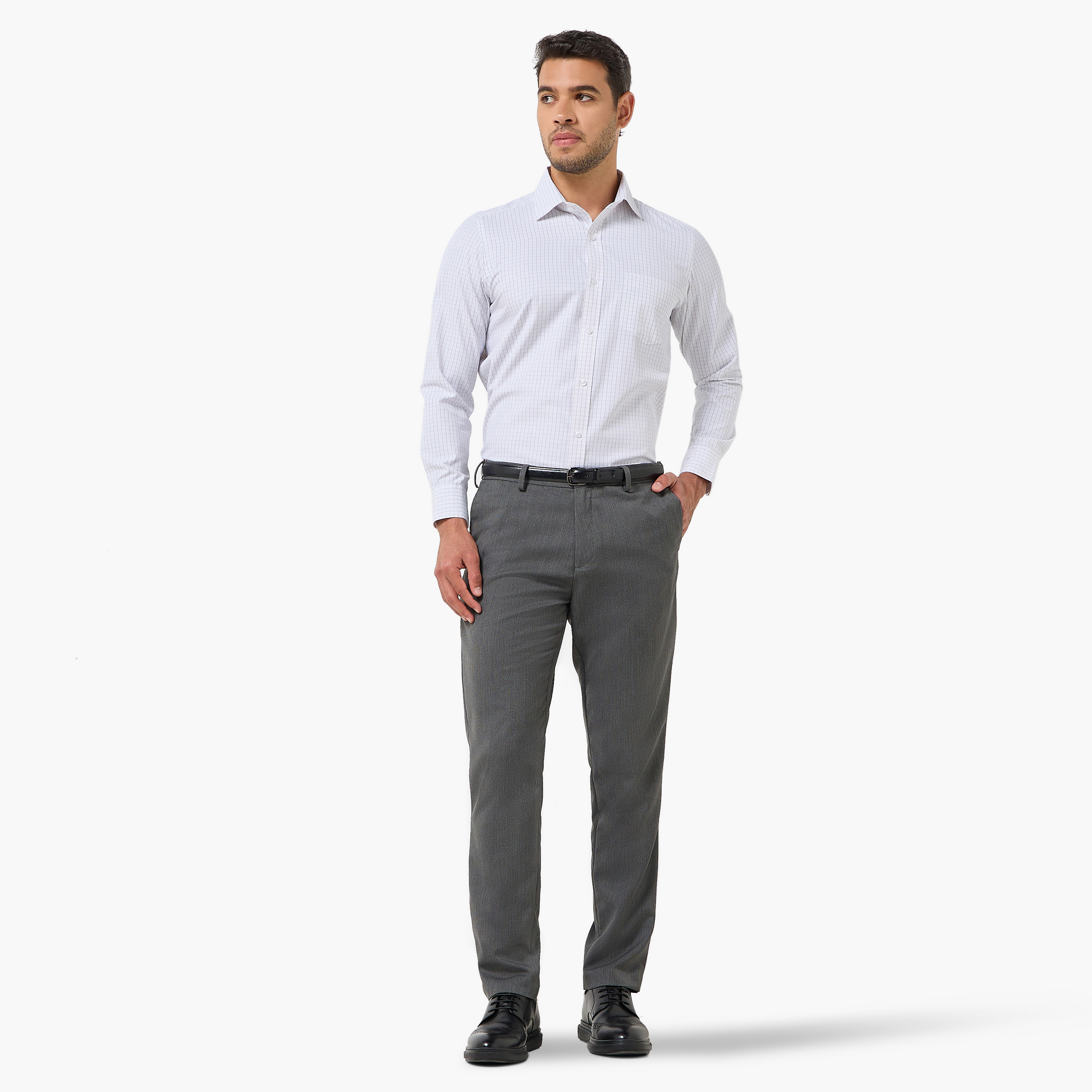 Slim Fit Flexi Waist Formal Trousers-PROMO_SP_OM_2FOR18_130625-image-4