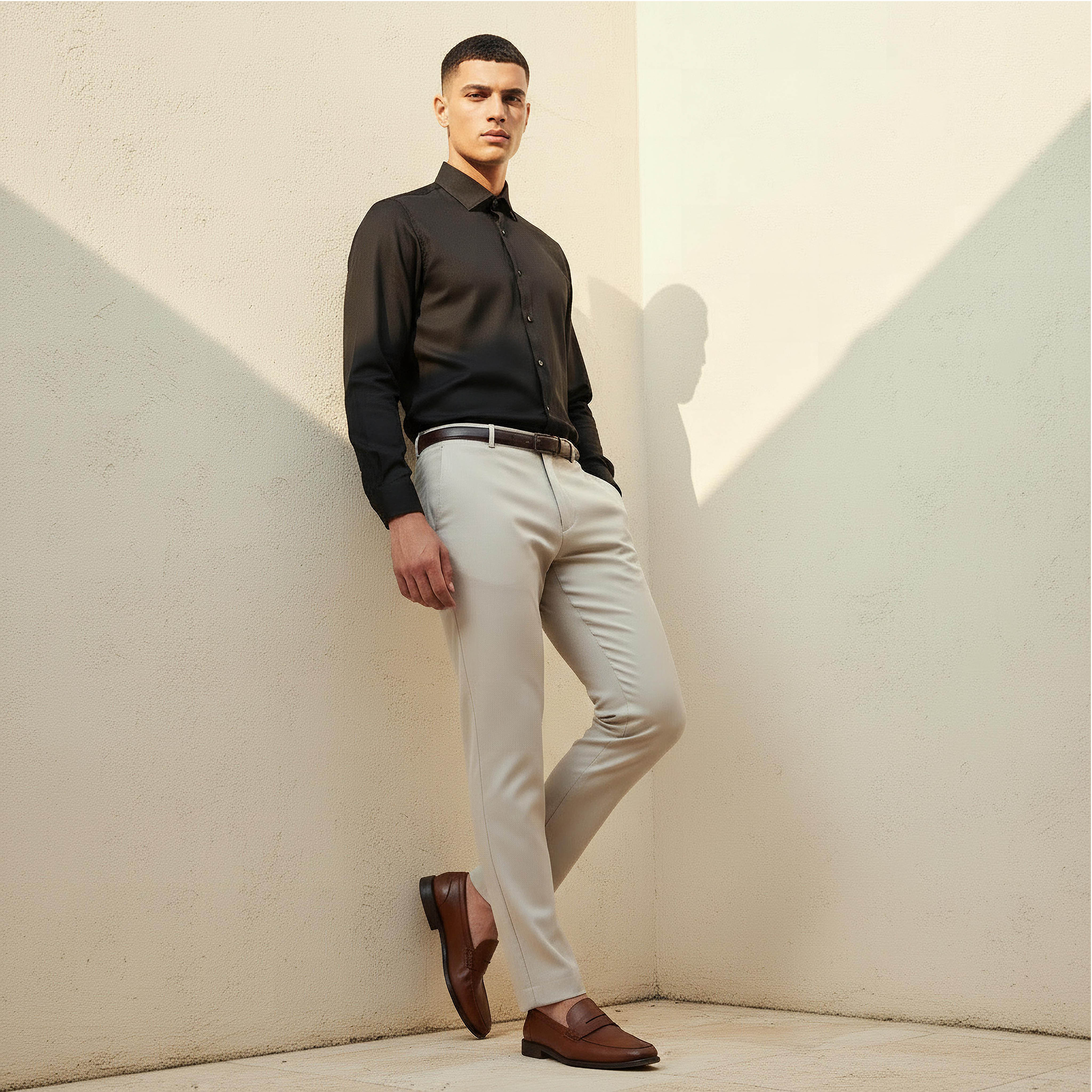 Slim Fit Flexi Waist Formal Trousers-PROMO_SP_BH_2FOR17_110625-image-3