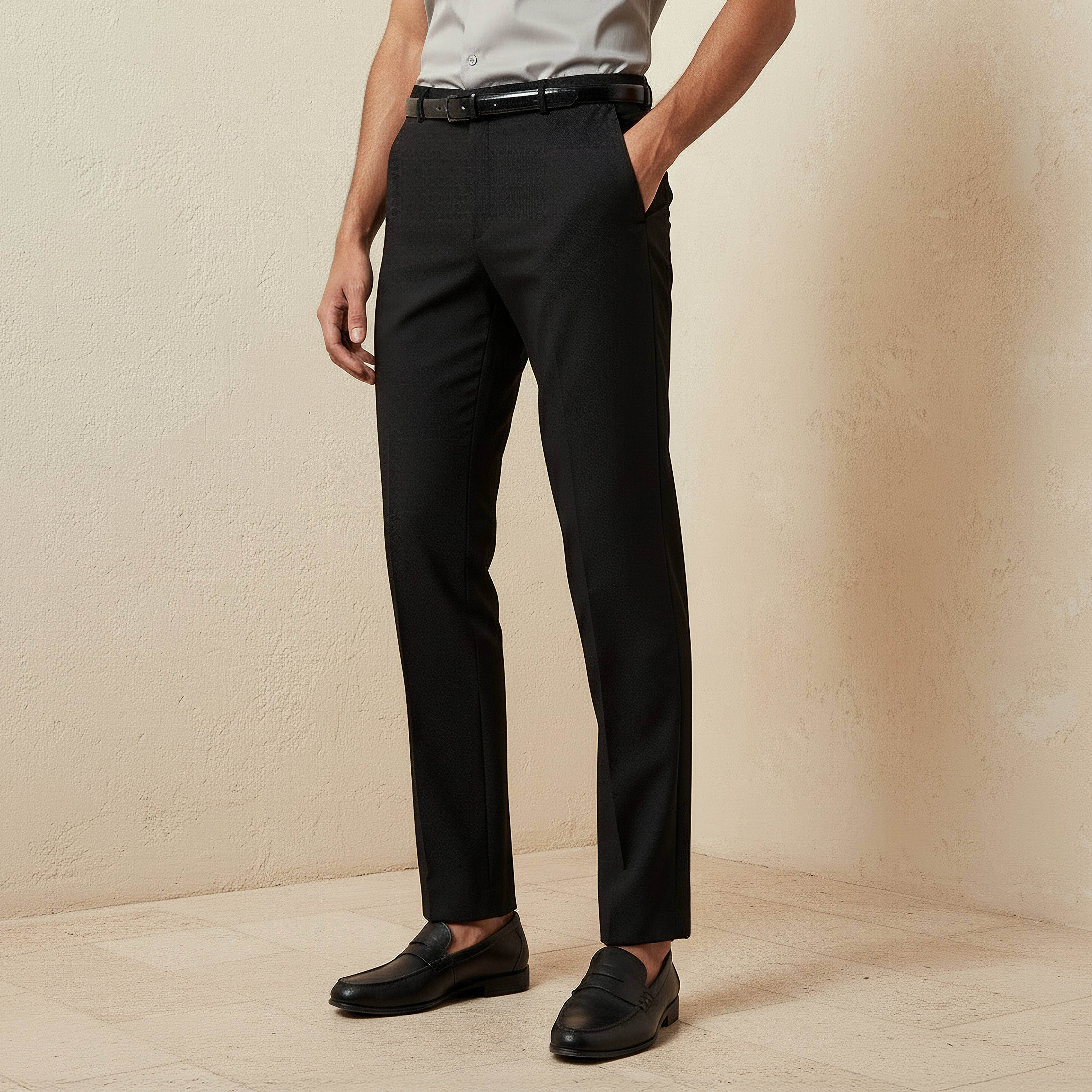 Slim Fit Flexi Waist Formal Trousers-PROMO_SP_SA_2FOR169_110625-image-1