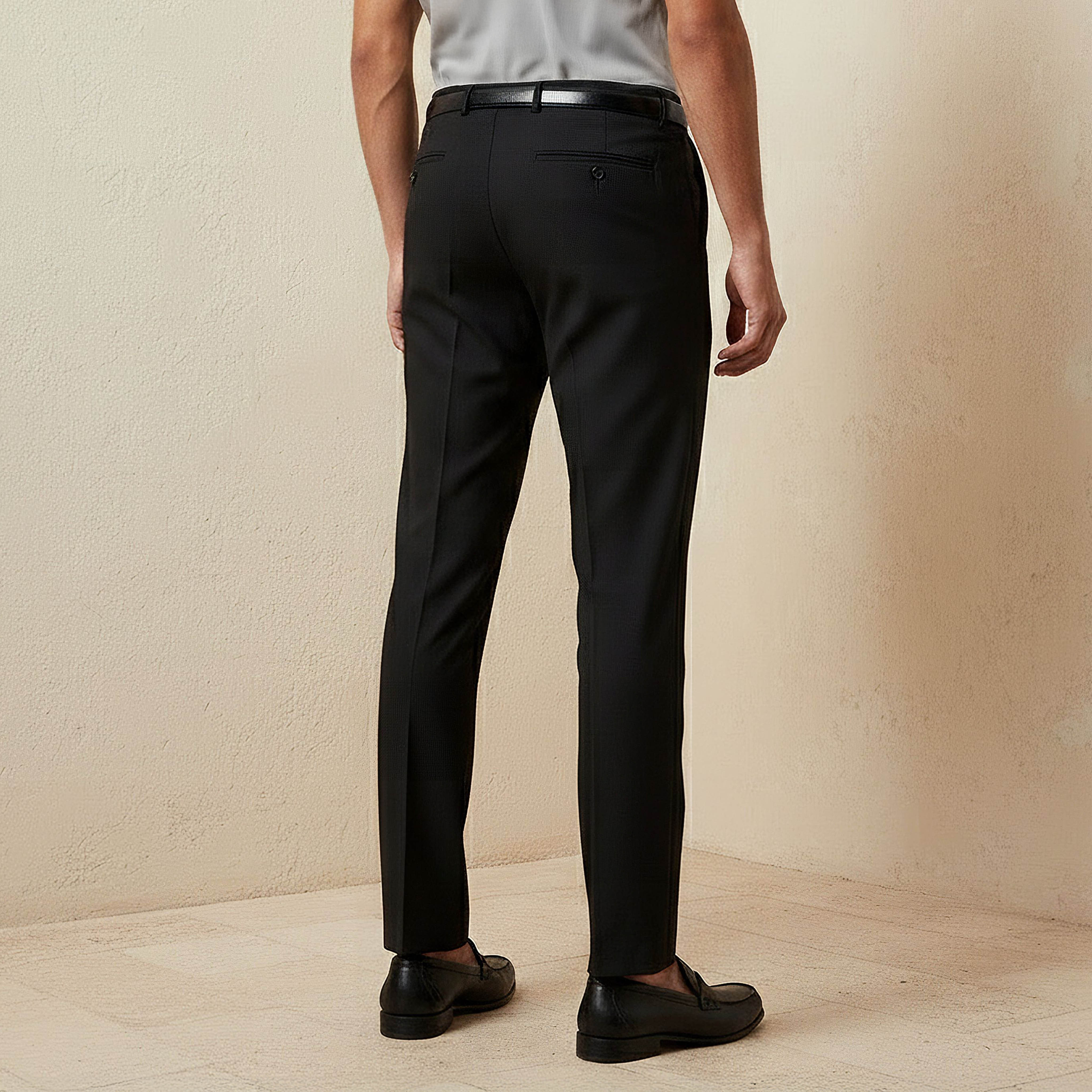 Slim Fit Flexi Waist Formal Trousers-PROMO_SP_SA_2FOR169_110625-image-4