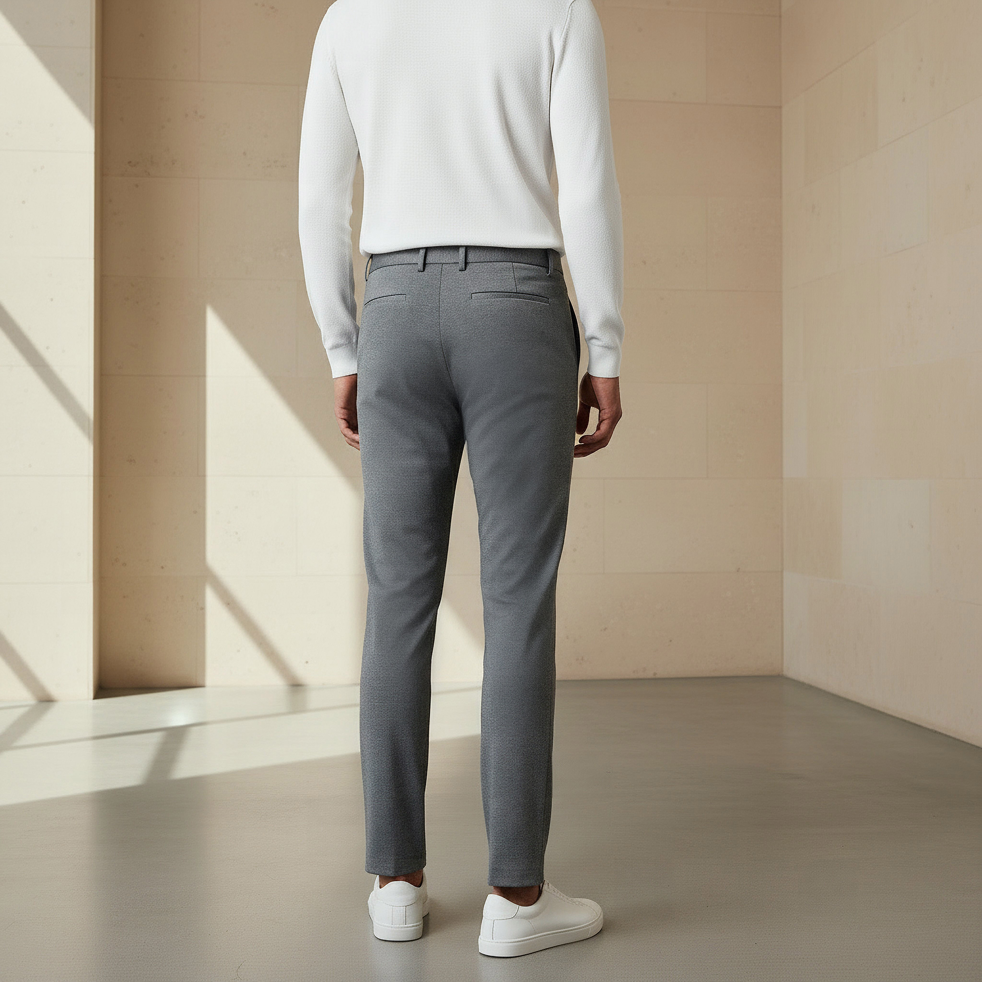 Slim Fit Flexi Waist Trousers-men-clothing-bottoms-trousersandchinos-trousers-image-3