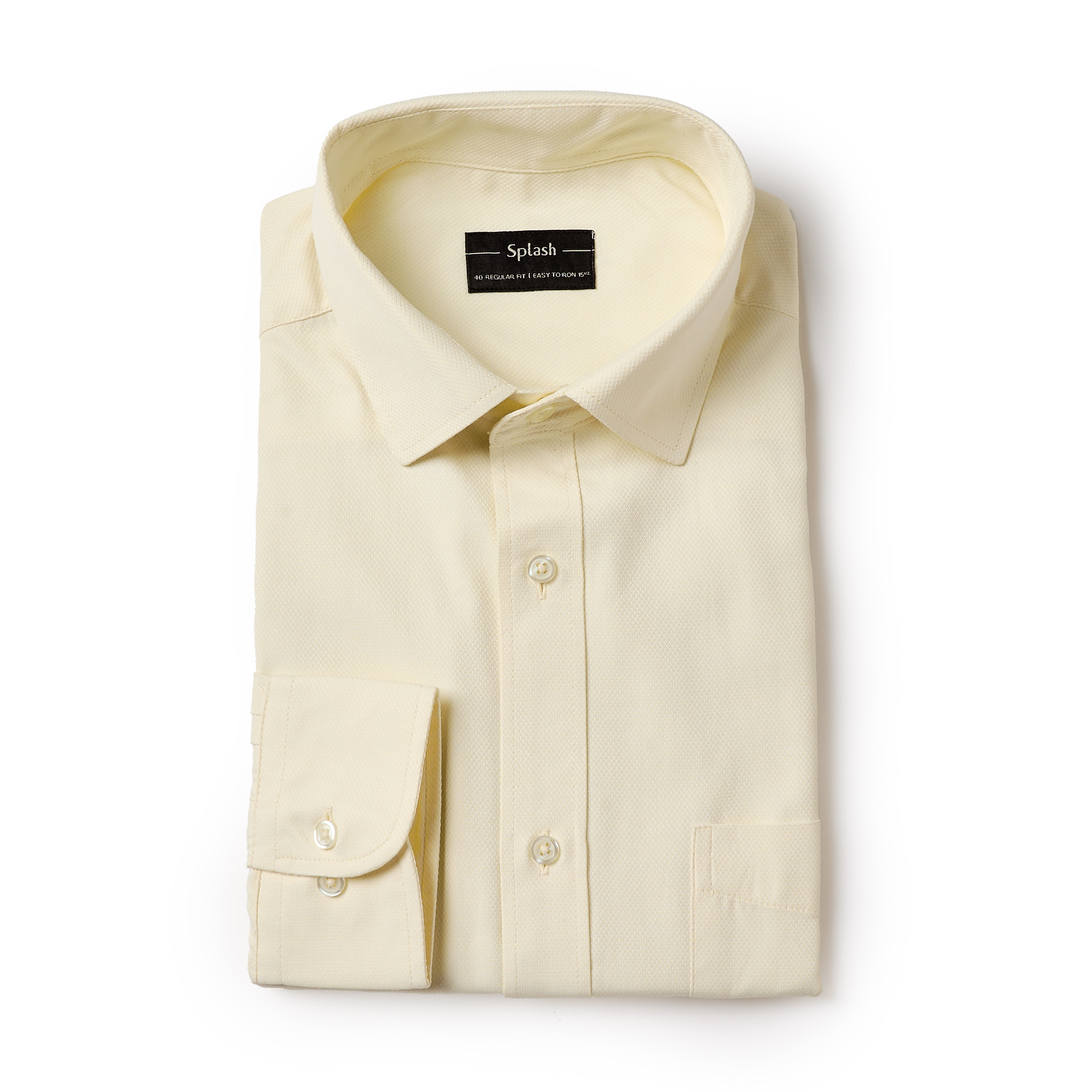 Men Regular Fit Collared Textured Long Sleeves Shirt-men-clothing-shirts-image-5