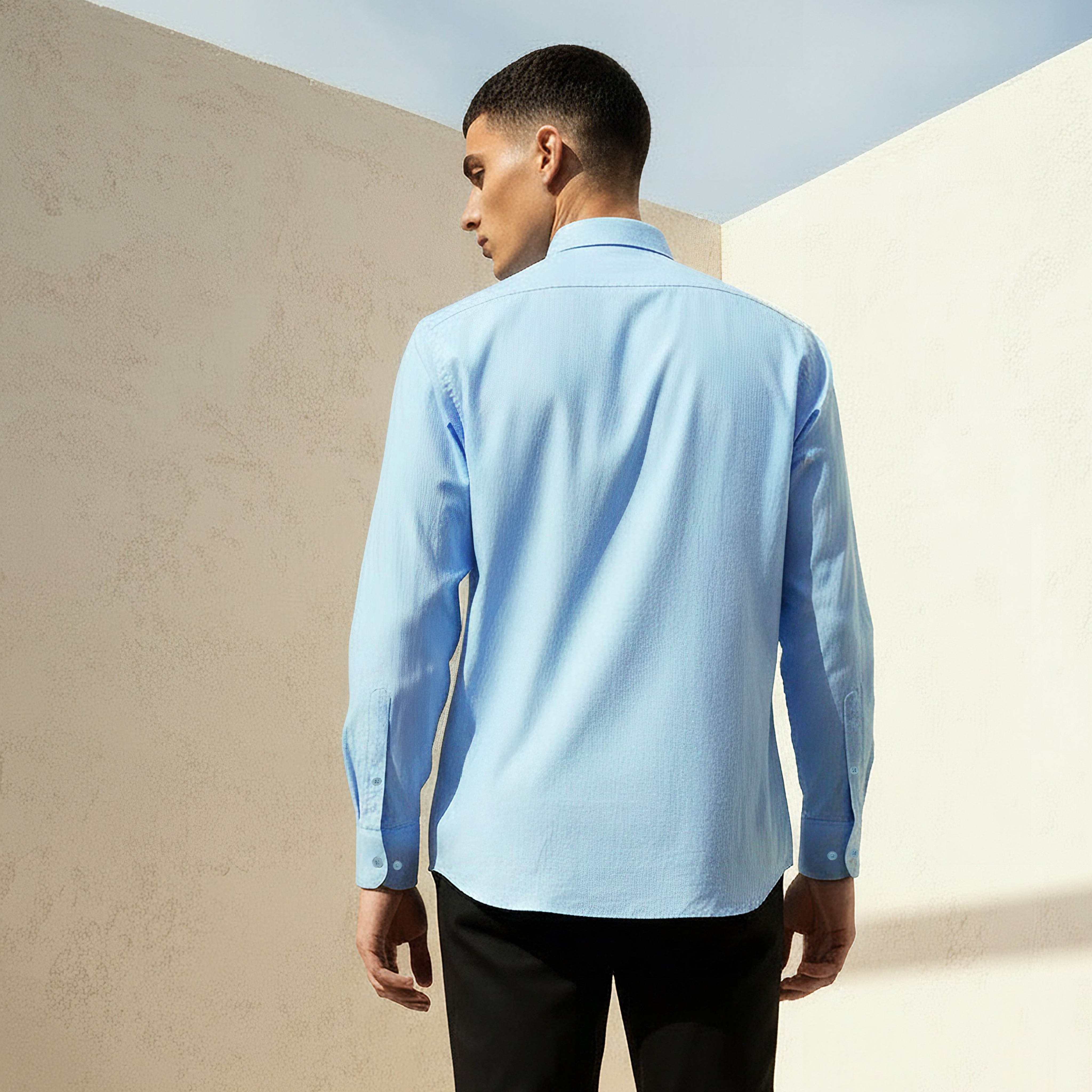 Men Regular Fit Collared Philaphil Long Sleeve Shirt-men-clothing-shirts-image-3