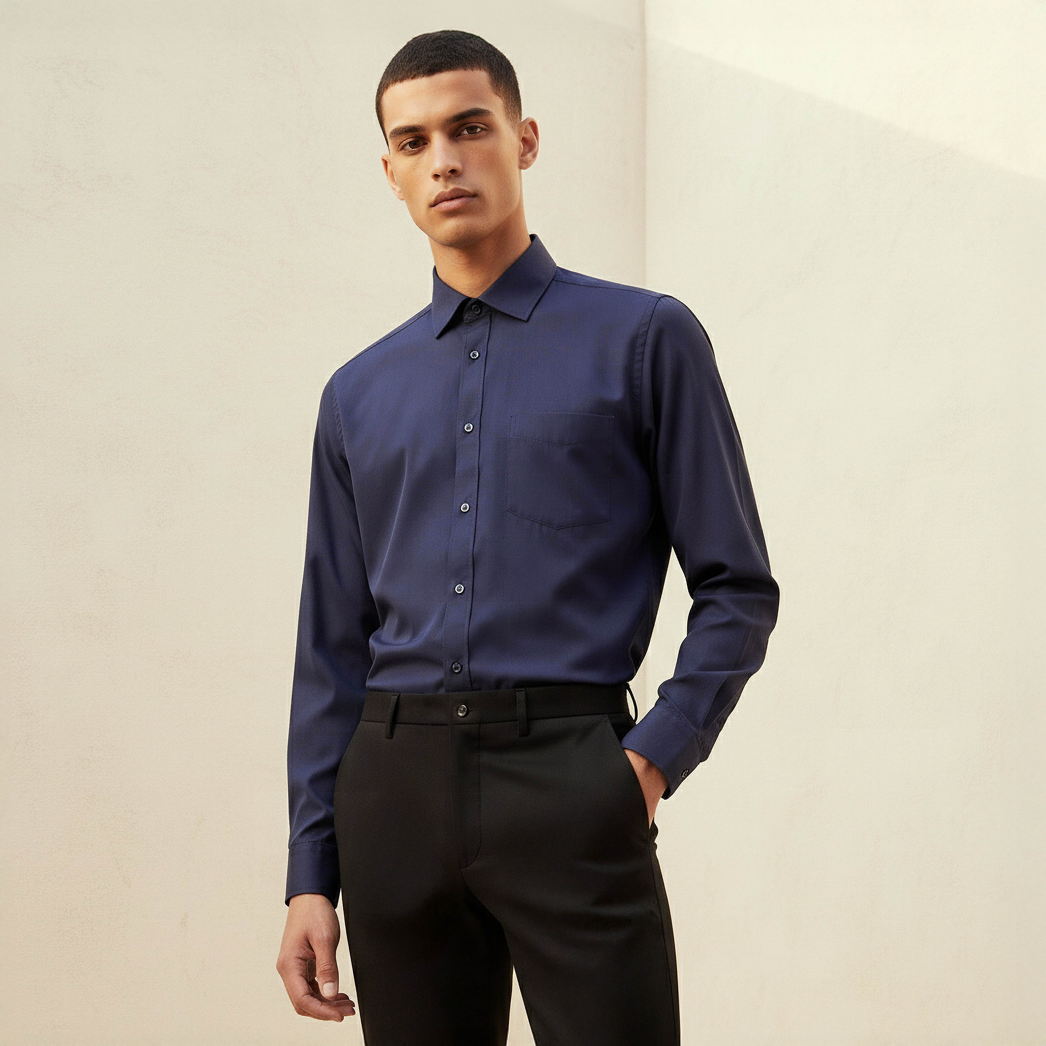 Men Regular Fit Collared Philaphil Long Sleeve Shirt-men-clothing-shirts-image-1