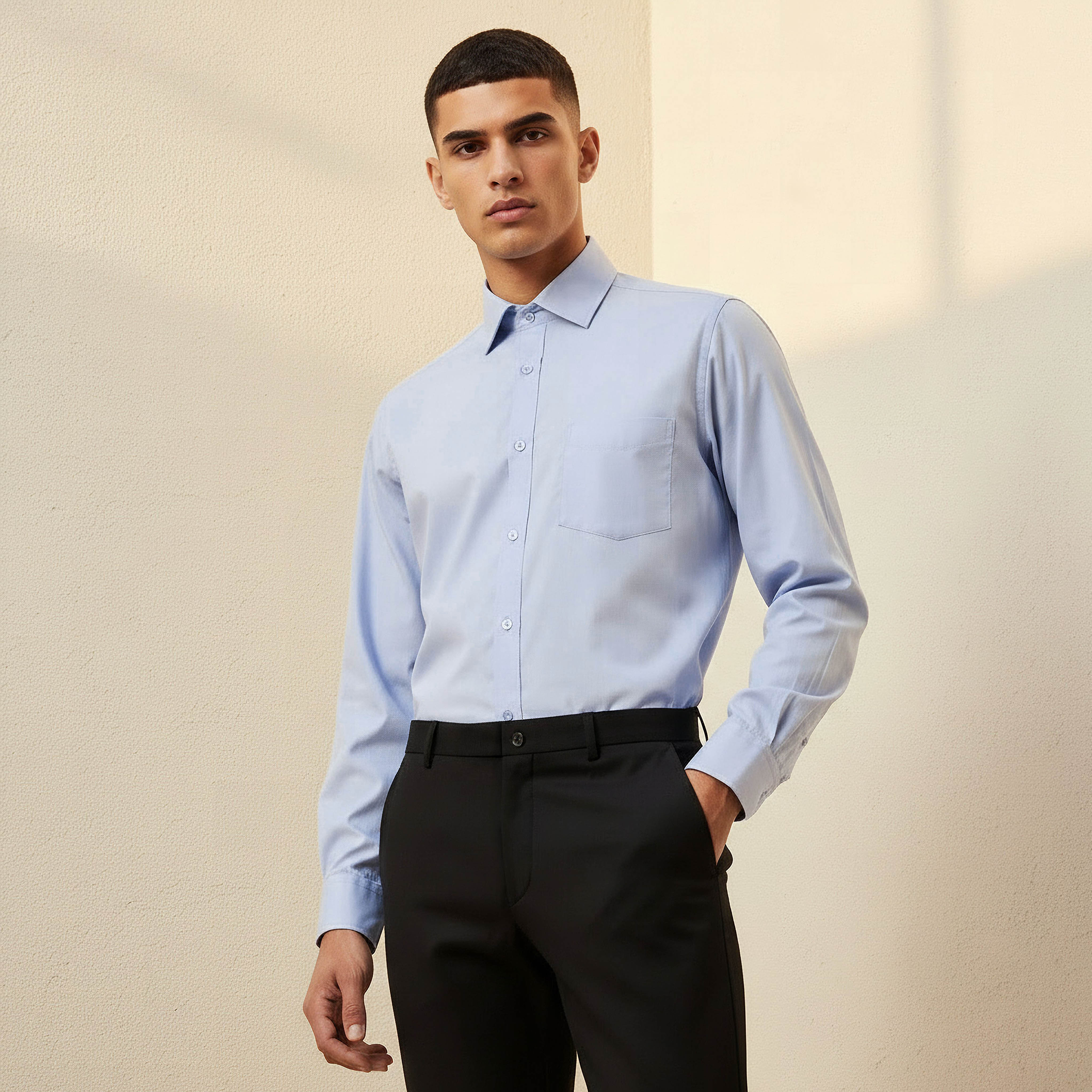 Men Regular Fit Collared Philaphil Long Sleeve Shirt-men-clothing-shirts-image-1