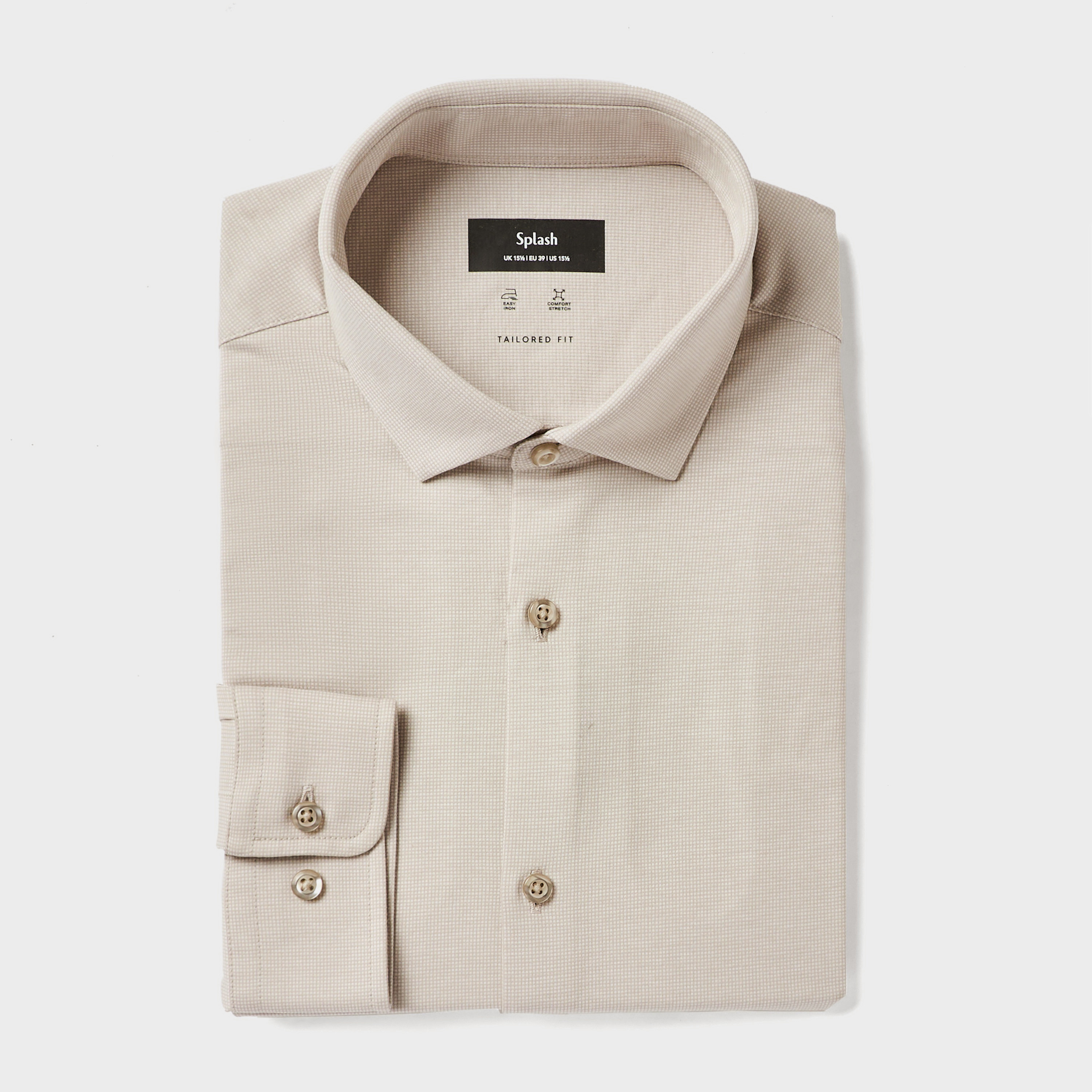 قميص بارز الملمس بقصّة سليم وياقة عادية وأكمام طويلة للرجال-men-clothing-shirts-image-5