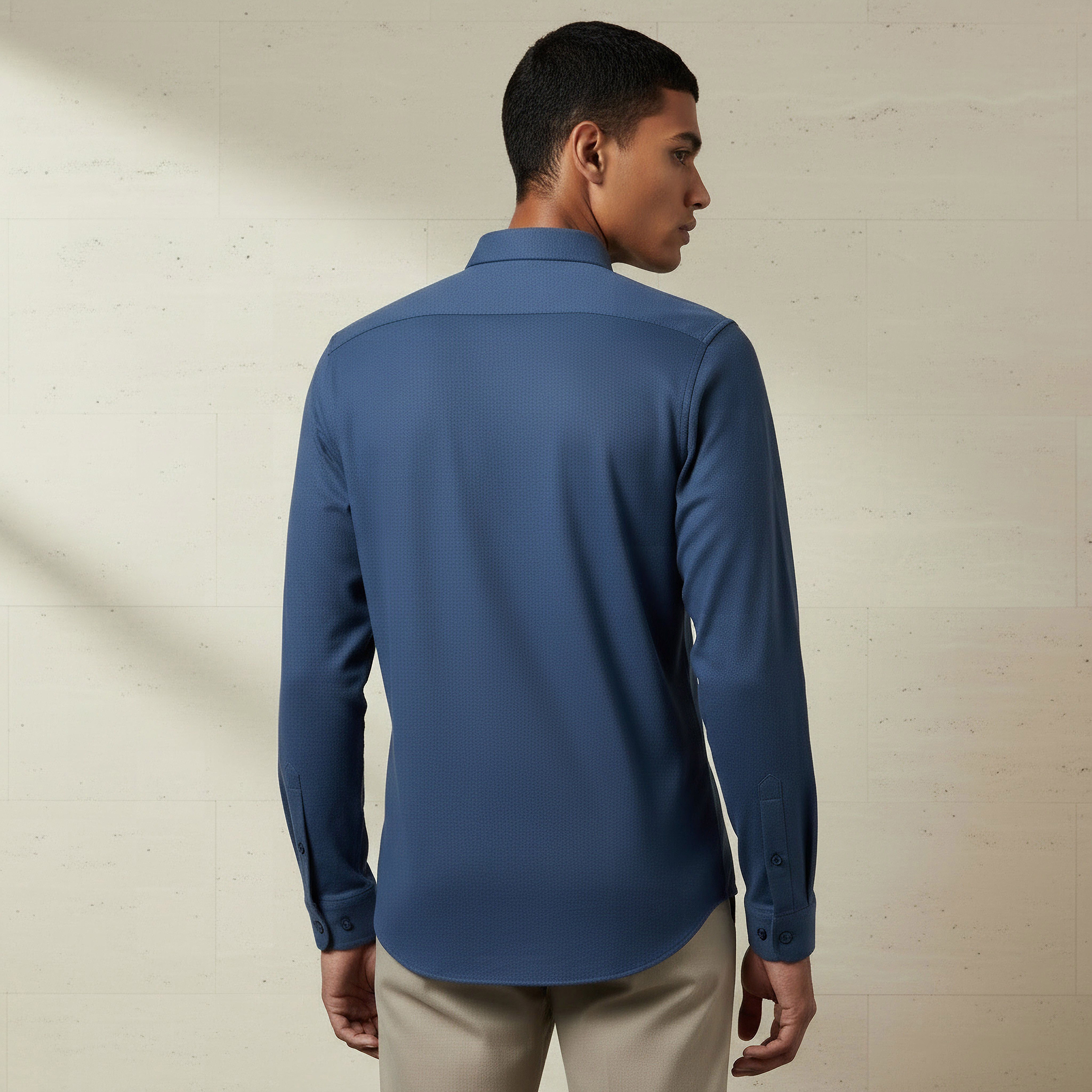 Men Slim Fit Collared Textured Long Sleeves Shirt-PROMO_SP_SA_2FOR169_110625-image-3