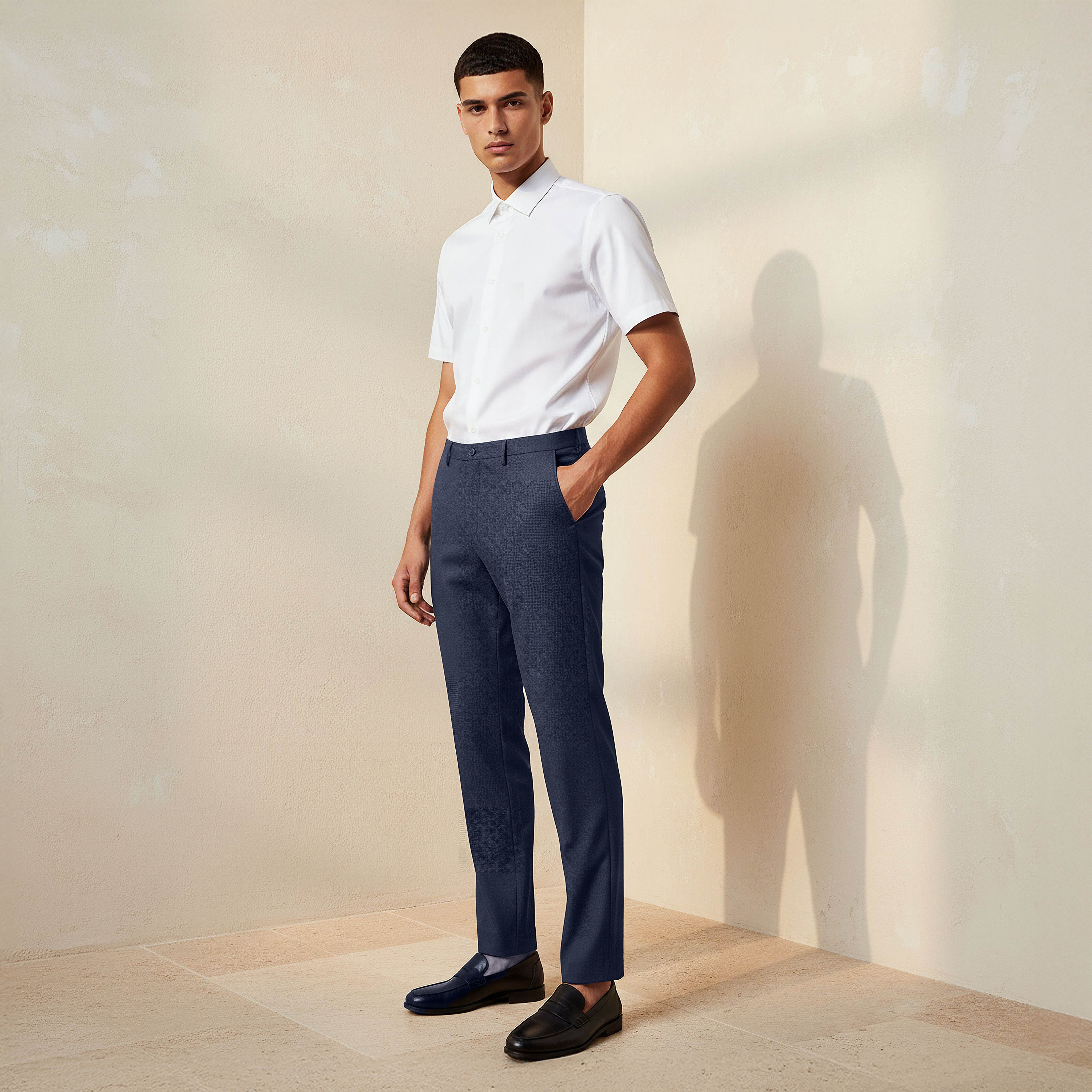 Slim Fit Flexi Waist Formal Trousers-men-clothing-bottoms-trousersandchinos-trousers-image-3