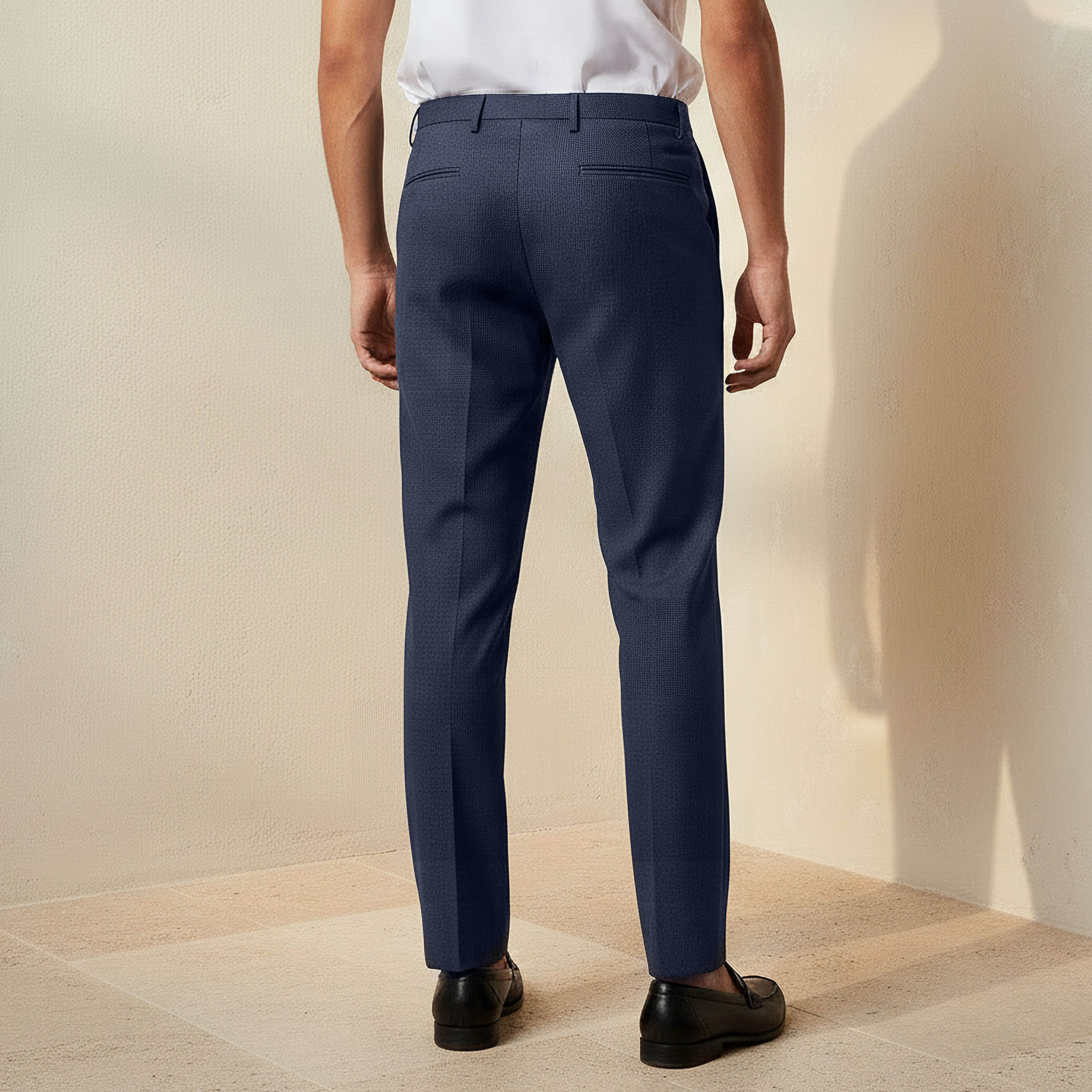 Slim Fit Flexi Waist Formal Trousers-men-clothing-bottoms-trousersandchinos-trousers-image-4