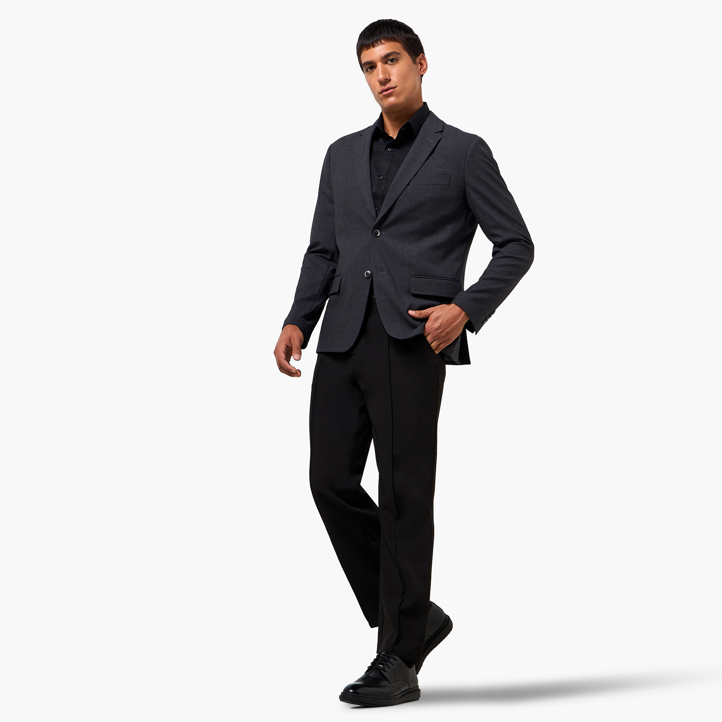 Men Slim Fit Checked Blazer-men-clothing-jacketsandblazers-blazers-image-3