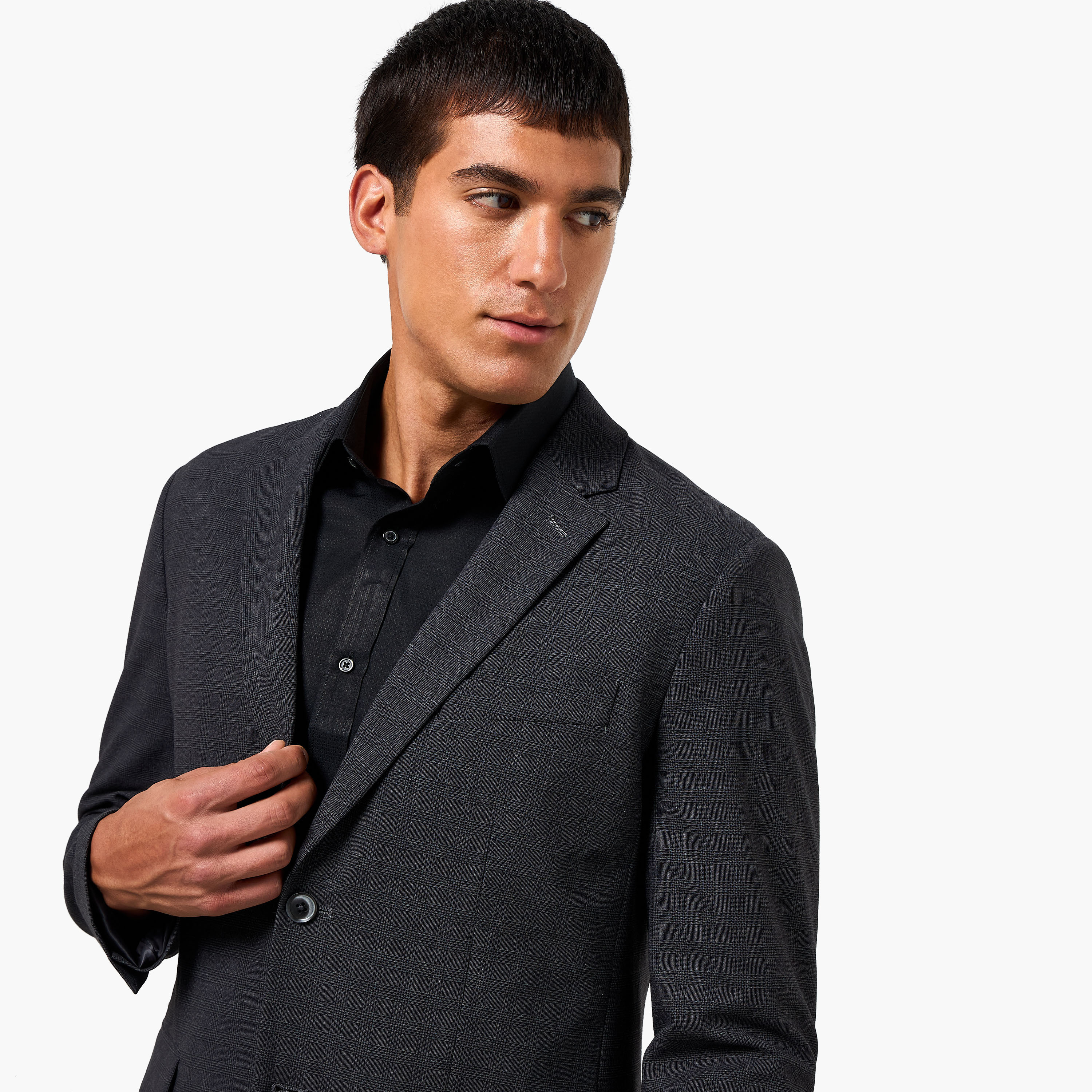 Men Slim Fit Checked Blazer-men-clothing-jacketsandblazers-blazers-image-5