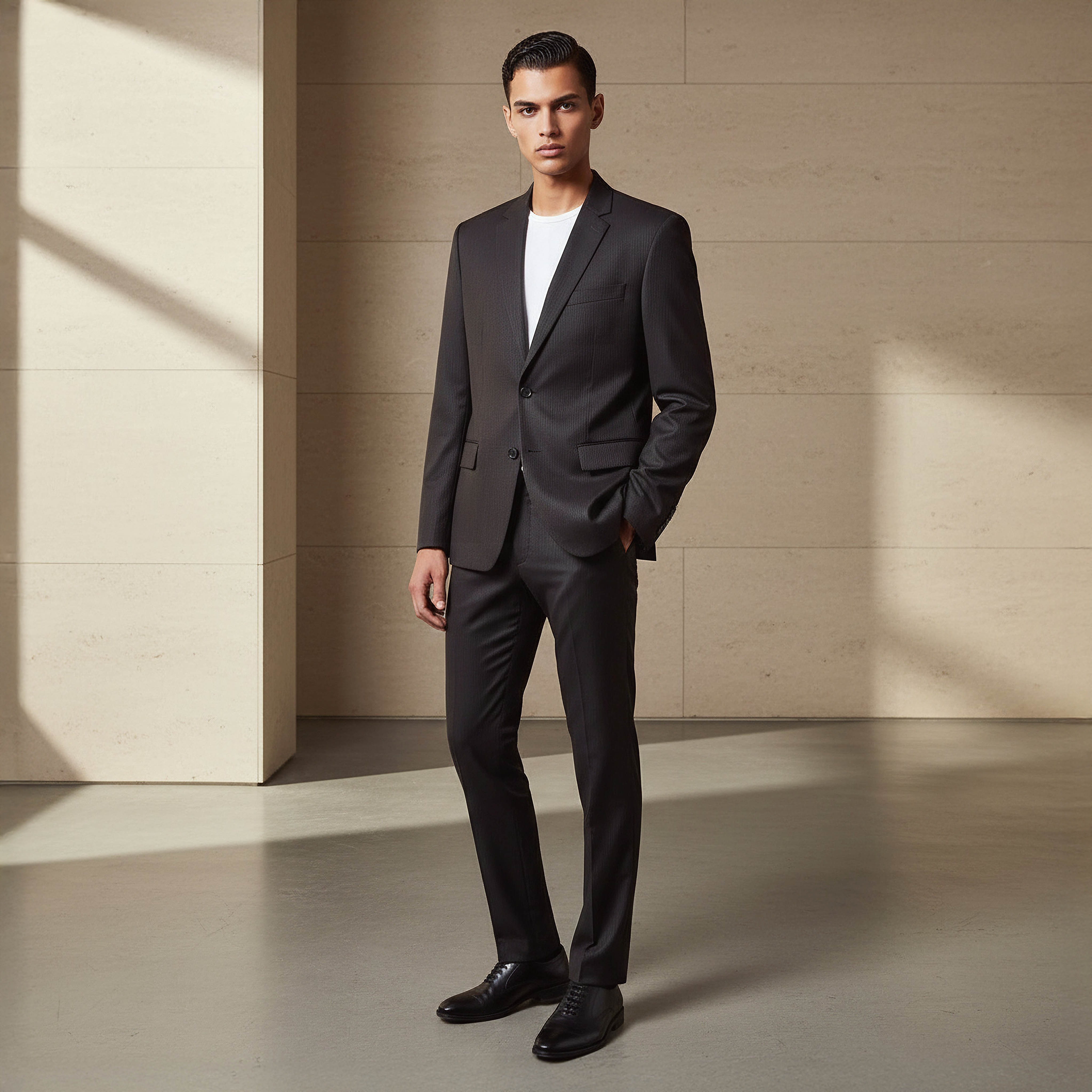 Men Regular Fit Pinstripe Blazer-men-clothing-jacketsandblazers-blazers-image-4