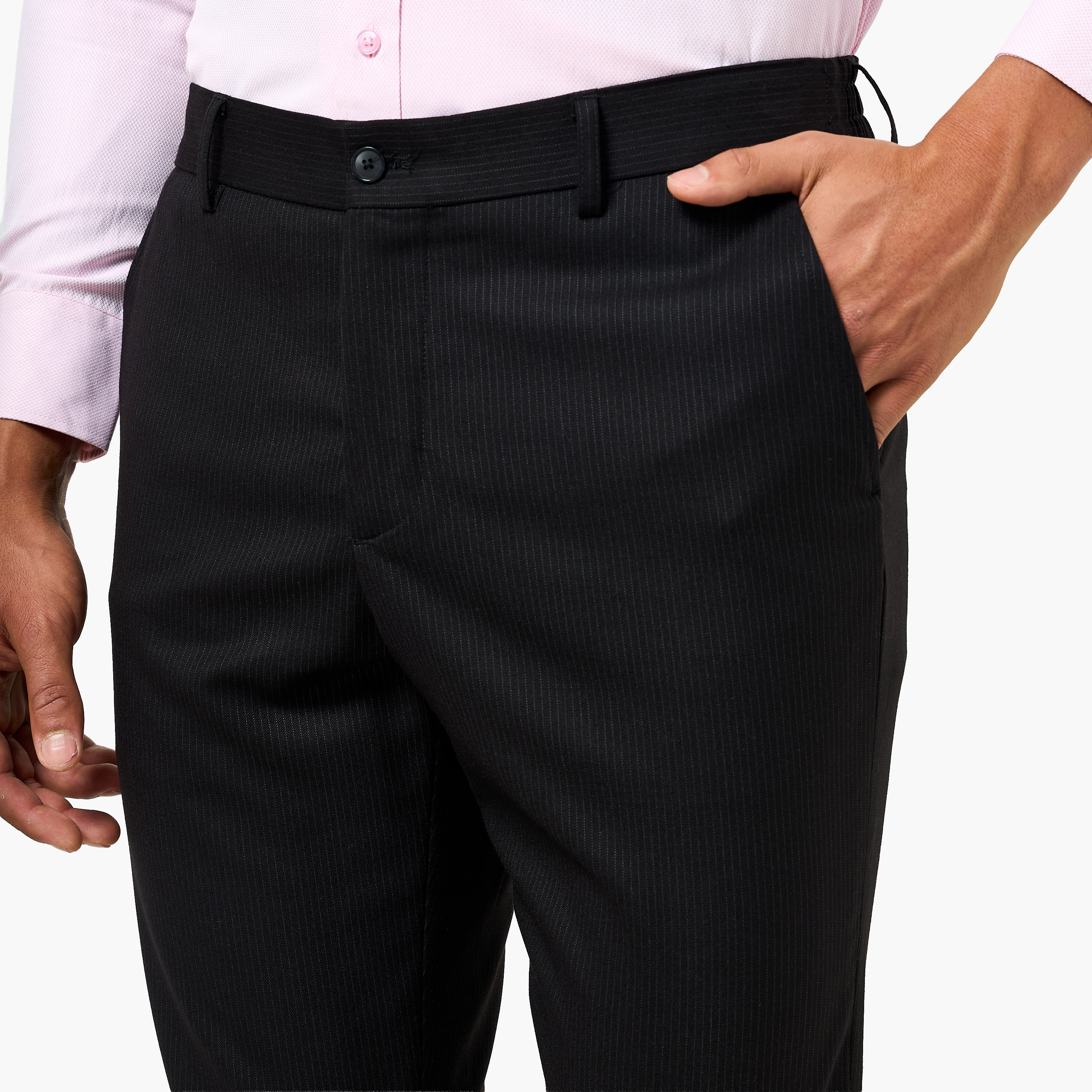 Regular Fit Flexi Waist Formal Trousers-men-clothing-bottoms-trousersandchinos-trousers-image-3