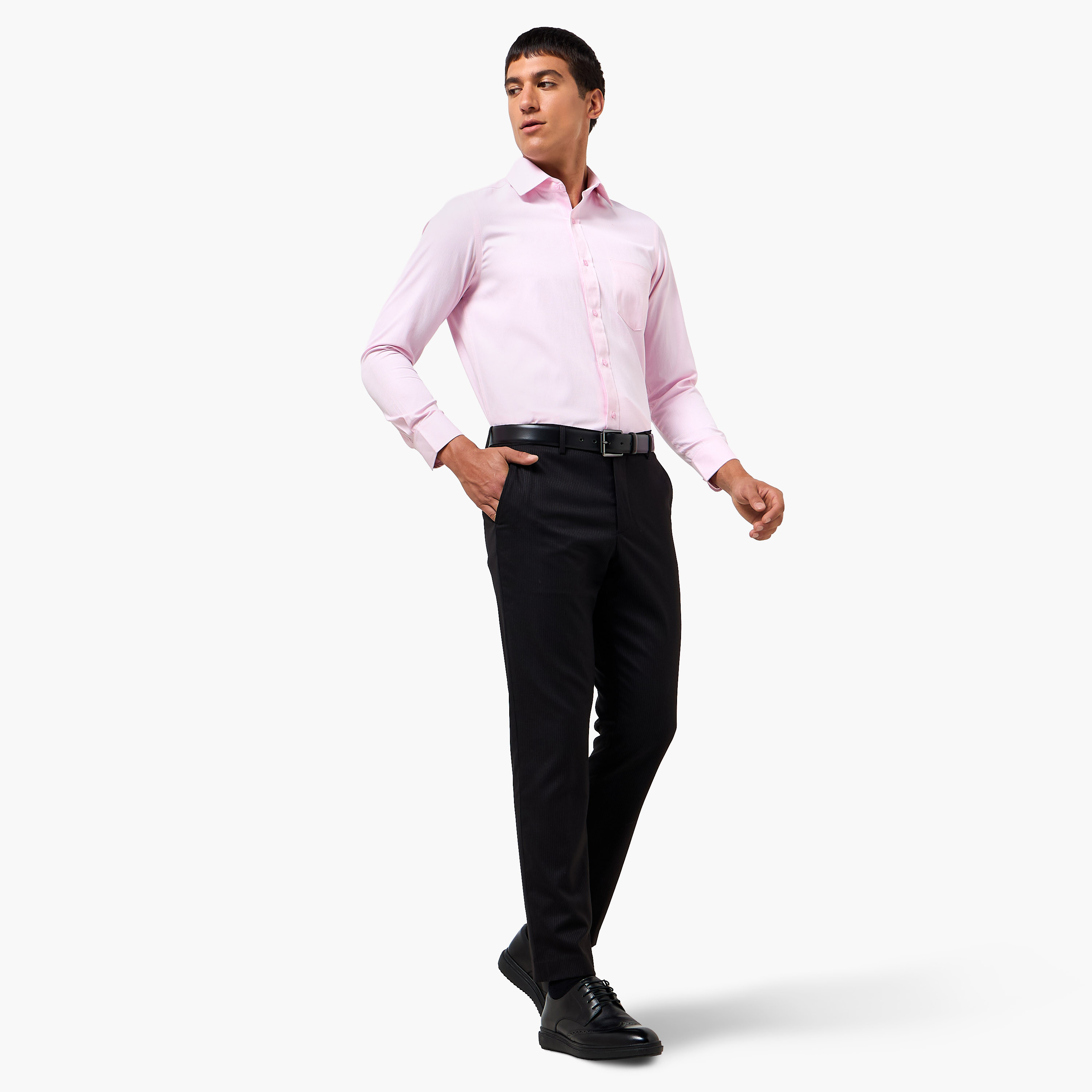 Regular Fit Flexi Waist Formal Trousers-men-clothing-bottoms-trousersandchinos-trousers-image-4