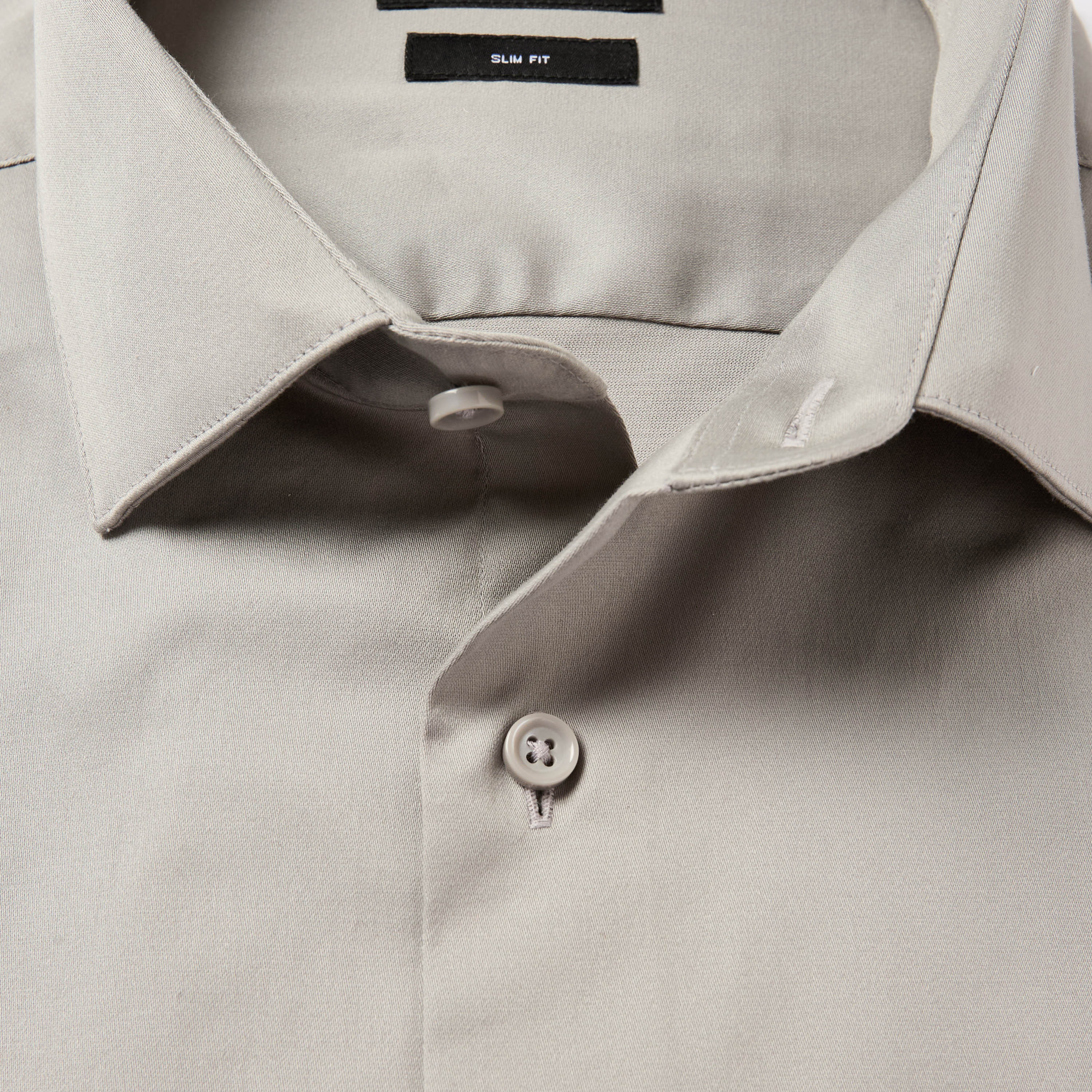 Men Slim Fit Collared Short Sleeve Shirt-men-clothing-shirts-image-6