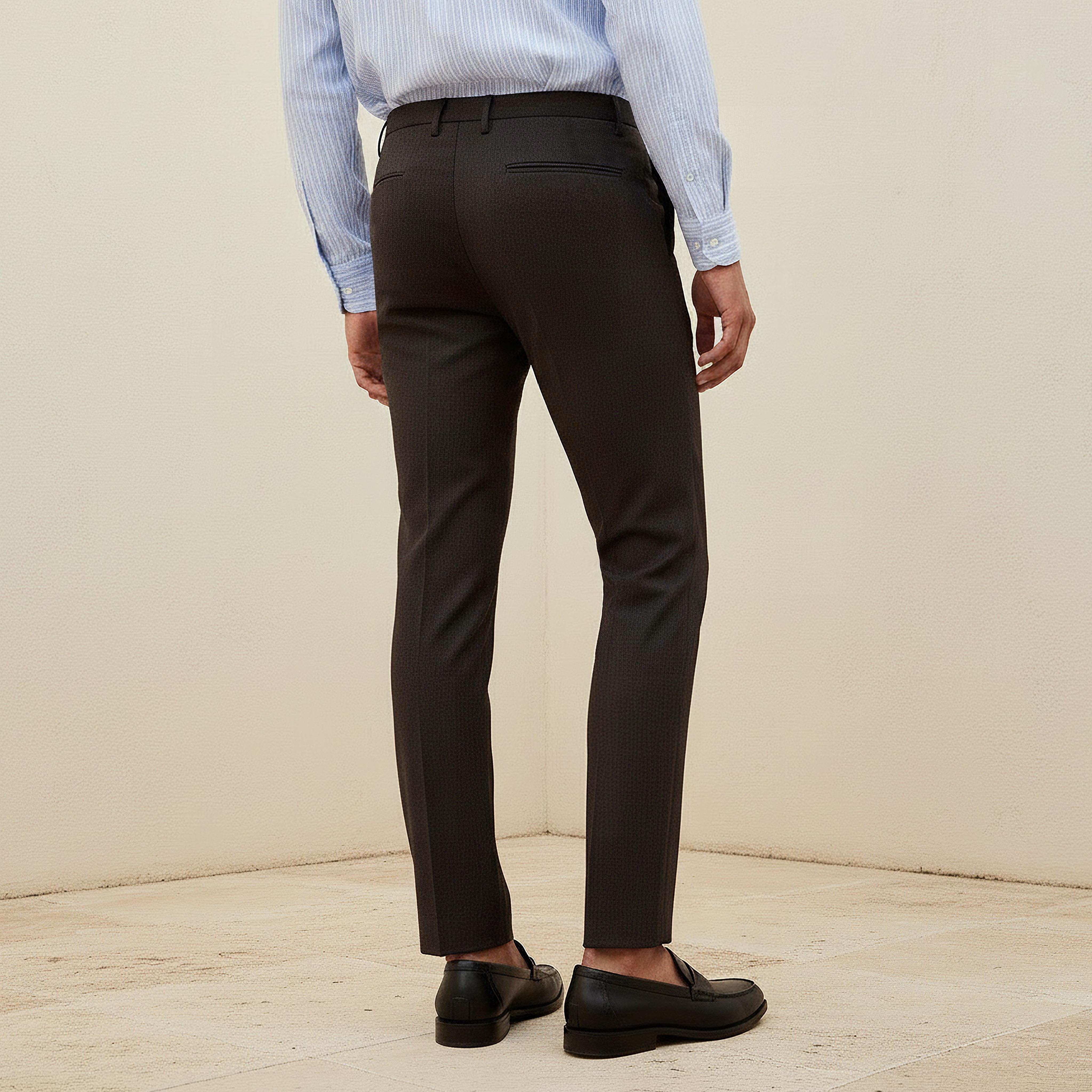 Slim Fit Flexi Waist Formal Trousers-men-clothing-bottoms-trousersandchinos-trousers-image-4